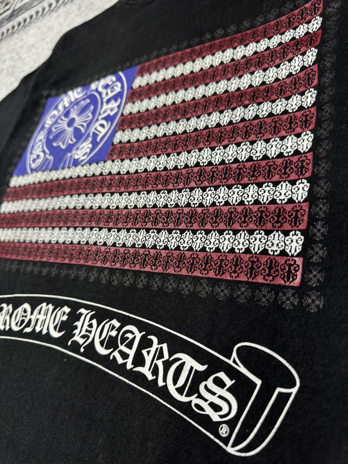 Chrome Hearts 2010s AMFLAG AMERICAN FLAG SCROLL CHROME Size US S / EU 44-46 / 1 - 7 Thumbnail