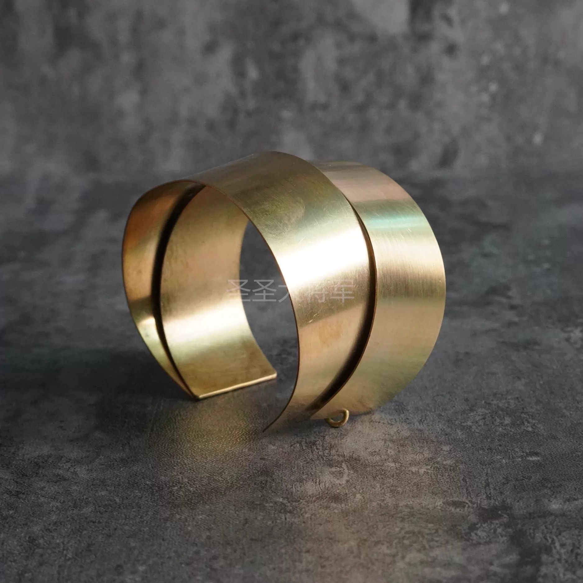 DETAJ Detaj Uma Wang brushed brass stacked bangle Size ONE SIZE - 2 Thumbnail