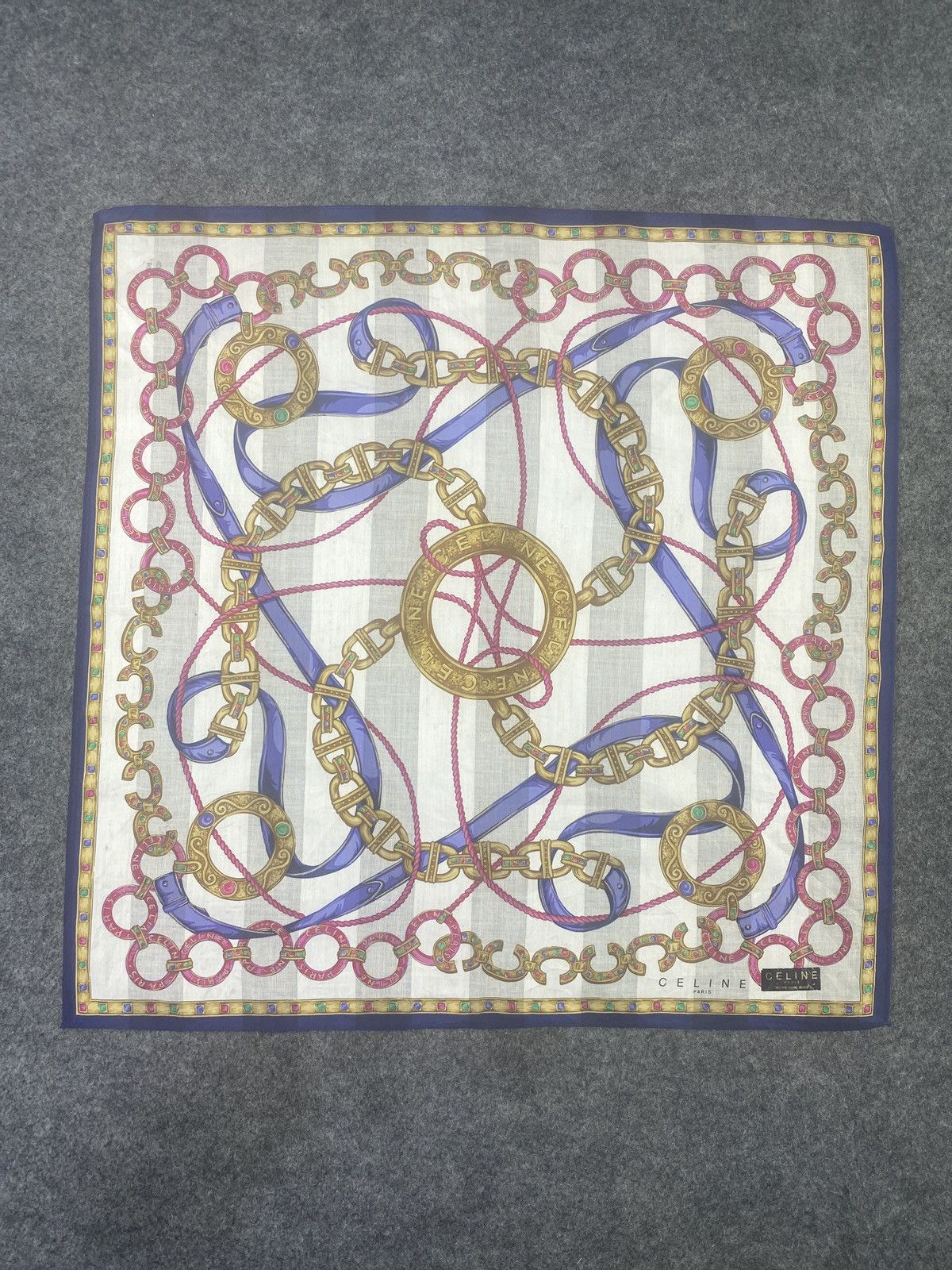 Celine × Vintage Celine handkerchief bandana neckerchief-B072 Size ONE SIZE - 3 Thumbnail