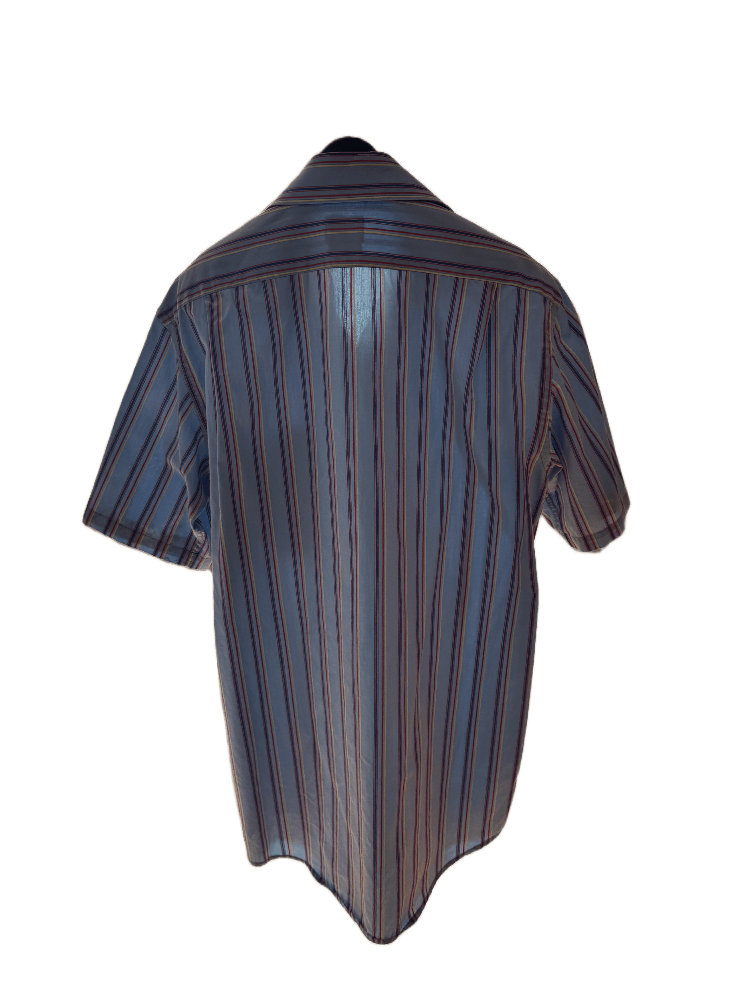 Lacoste Lacoste Short Sleeve Striped Button-Down Shirt Size US S / EU 44-46 / 1 - 2 Thumbnail