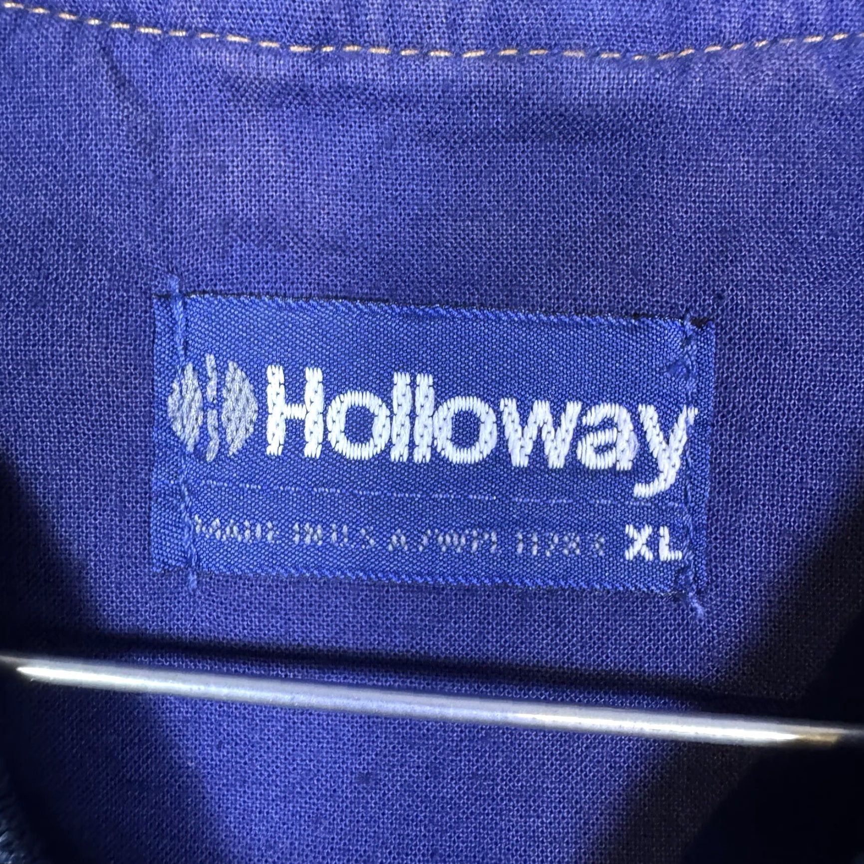 Holloway Vintage Holloway Varsity Jacket Mens XL Denim Bomber Canvas Sleeves USA Made 90s Size US XL / EU 56 / 4 - 6 Thumbnail