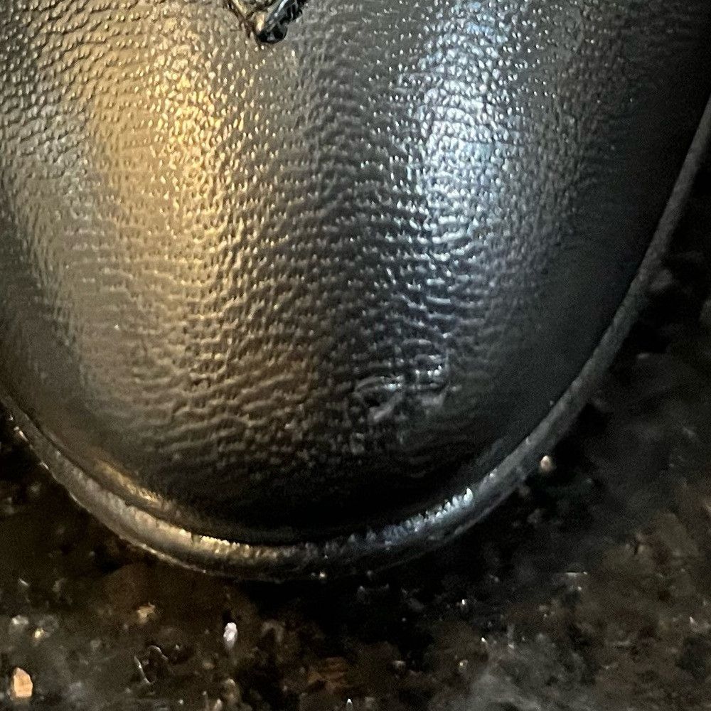 Salvatore Ferragamo Salvatore Ferragamo Black Croc Textured Heels Size US 9.5 / IT 39.5 - 4 Thumbnail