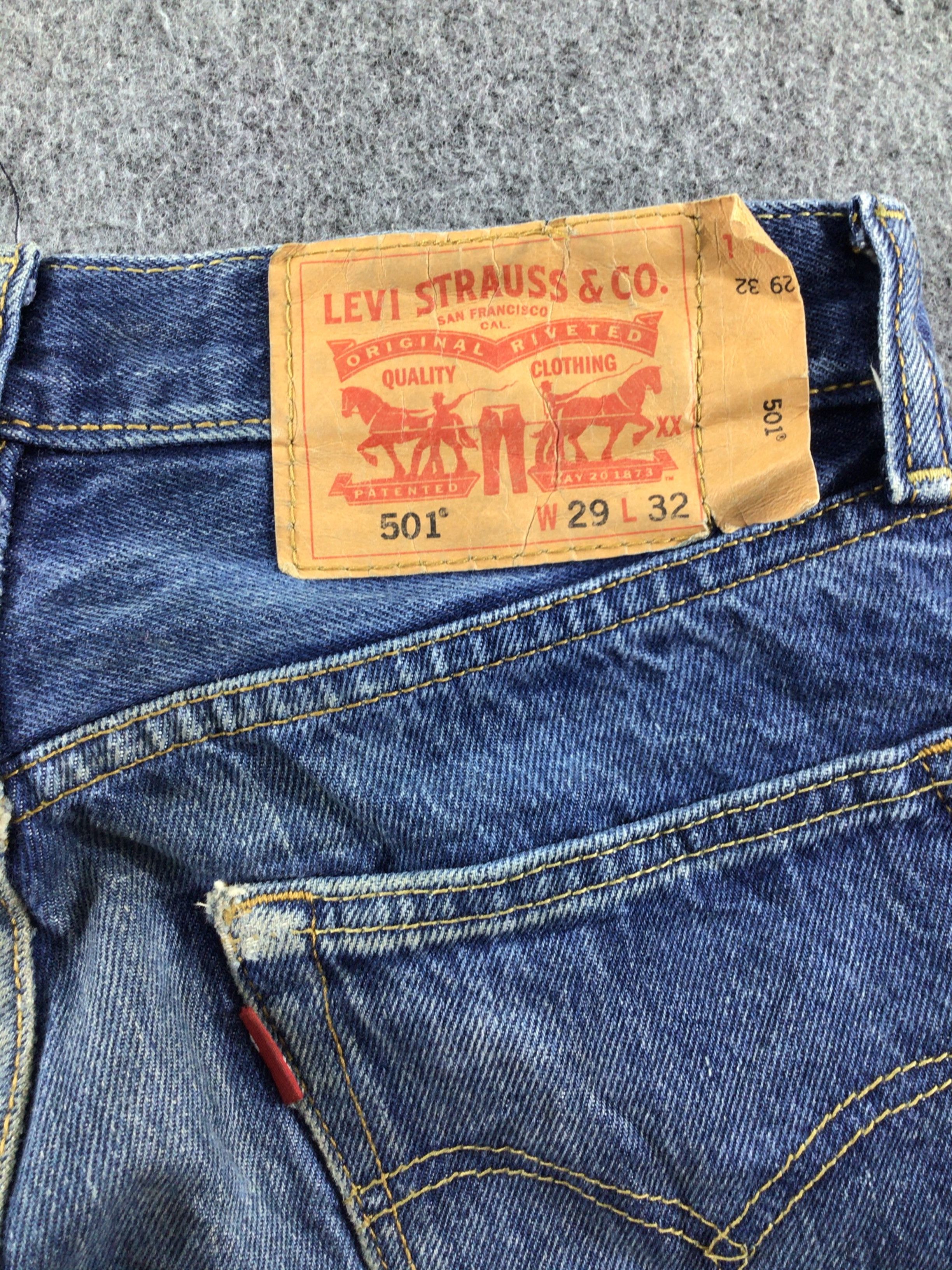 Levi's Blue Wash Levis 501 Jeans-J389 Size US 28 / EU 44 - 5 Thumbnail