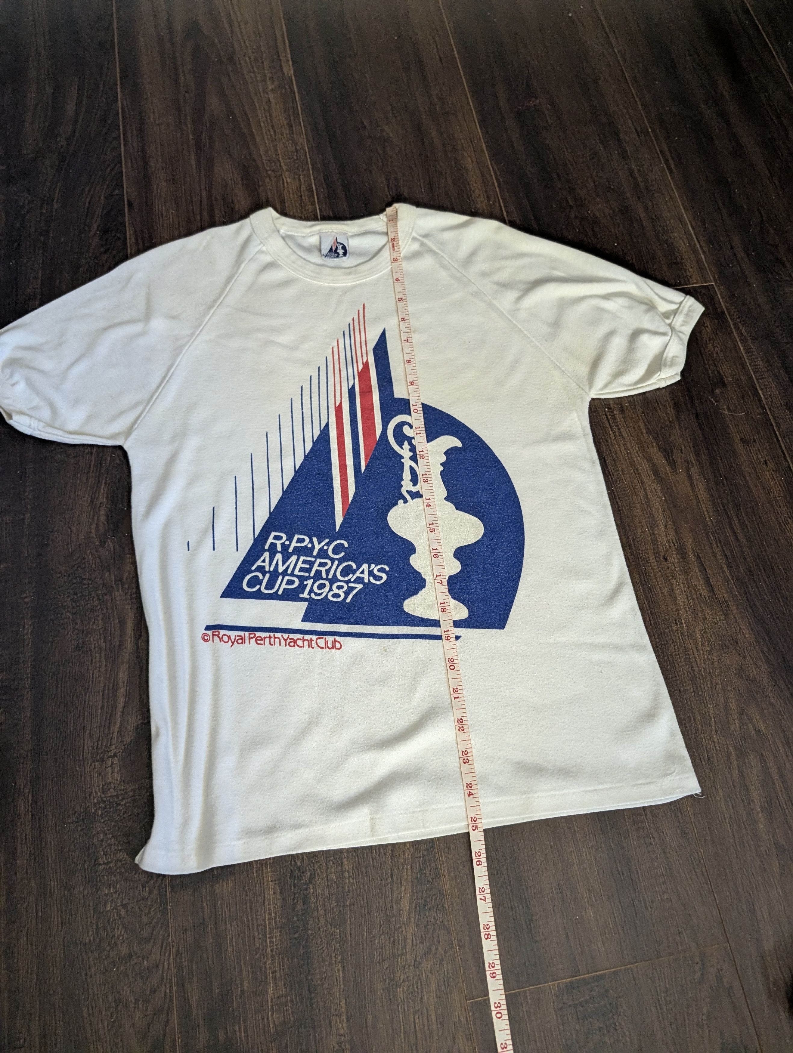 Vintage VTG 1987 Royal Perth Yacht Club Raglan graphic tee Size US XS / EU 42 / 0 - 14 Thumbnail