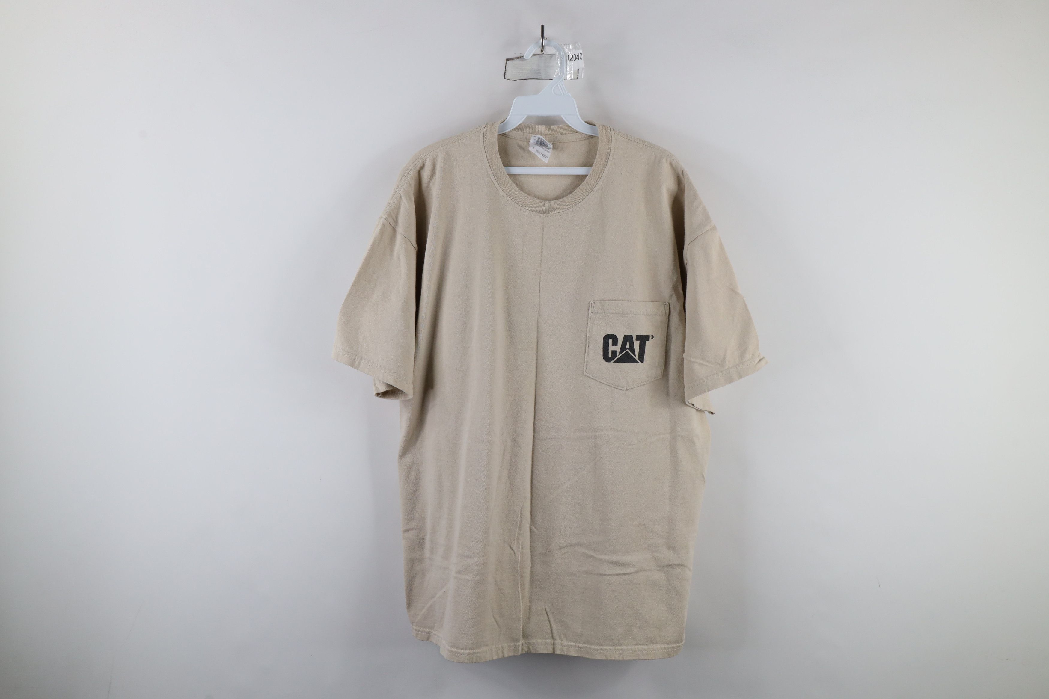 Vintage Vintage Y2K Cat Caterpillar National Show T-Shirt Beige Size US XL / EU 56 / 4 - 1 Thumbnail