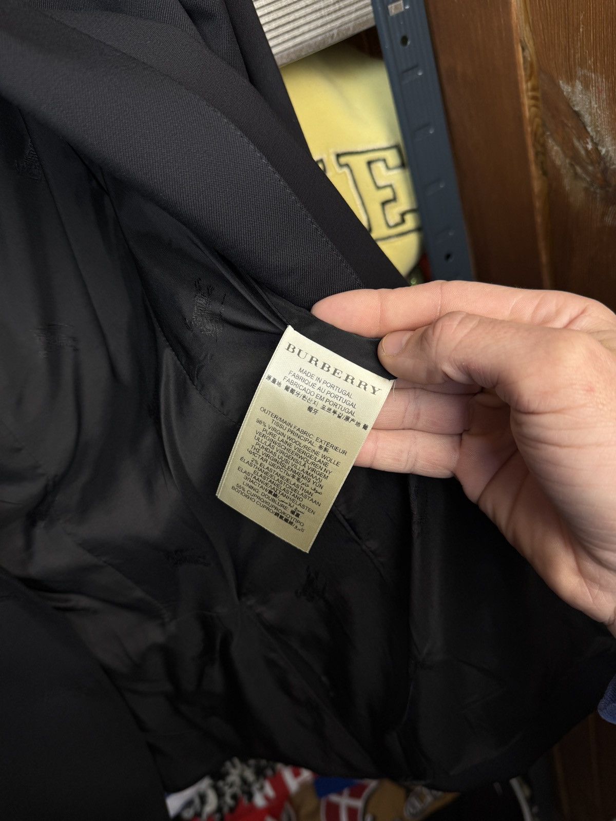Burberry Burberry London Blazer Jacket Black Wool Size L / US 10 / IT 46 - 10 Thumbnail