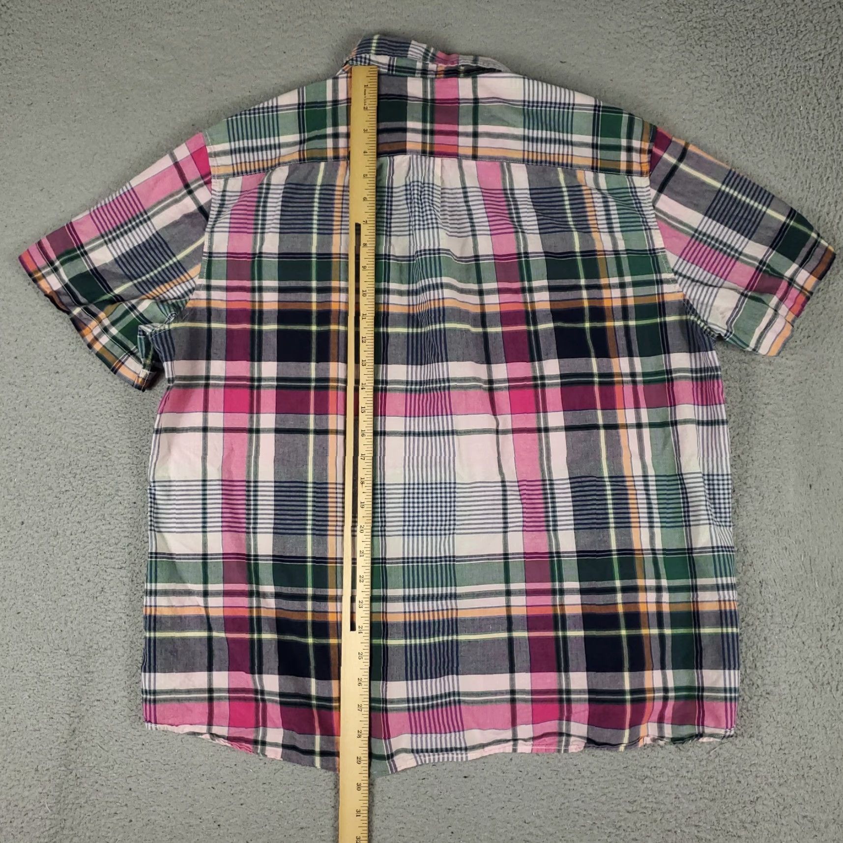 Vineyard Vines Vineyard Vines Shirt XL Pink Plaid Short Sleeve Button-Up Cotton Casual Preppy Classic Mens Size US XL / EU 56 / 4 - 3 Thumbnail