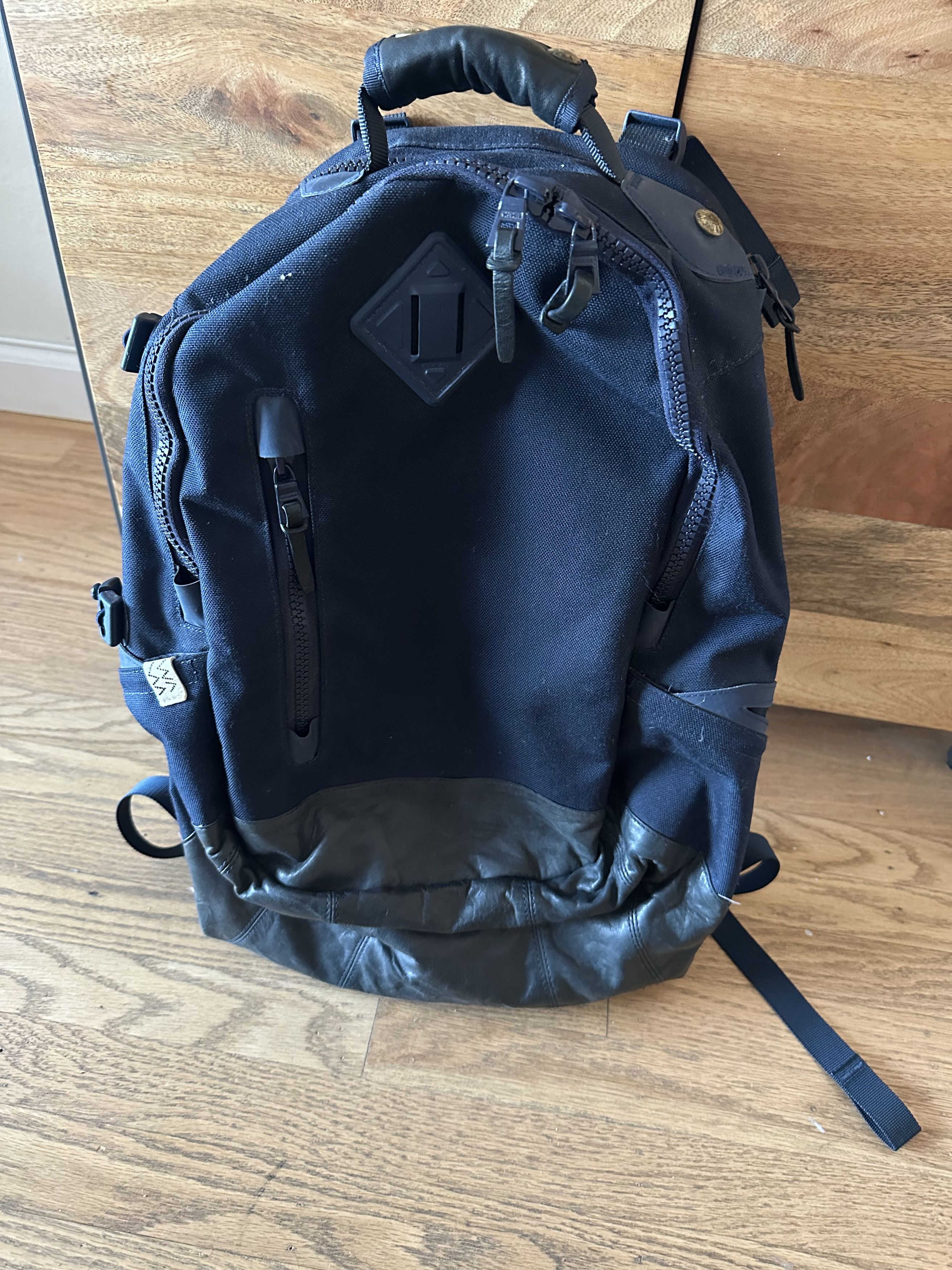 image of Visvim 20L Ballistic Backpack Navy, Men's