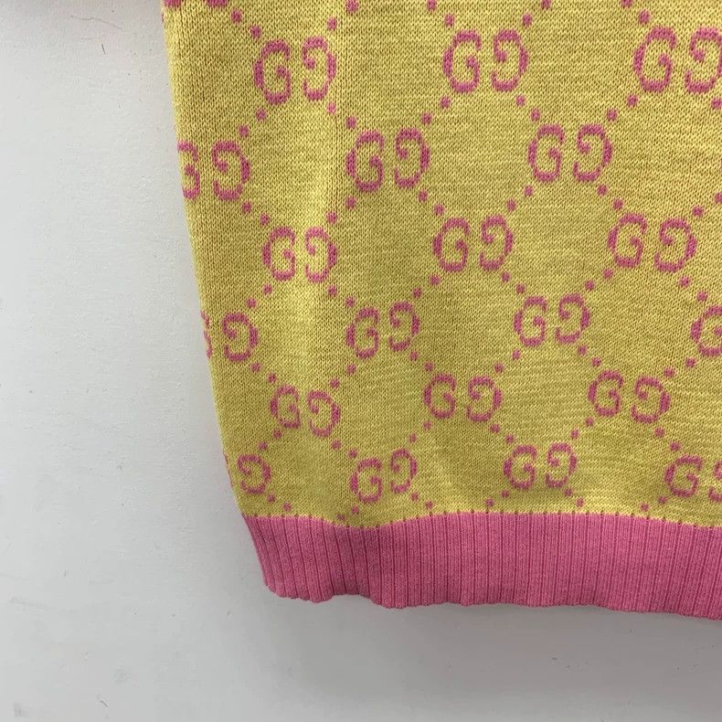 Gucci Gucci Color-blocked logo jacquad full-print cotton round-n Size S / US 4 / IT 40 - 4 Thumbnail