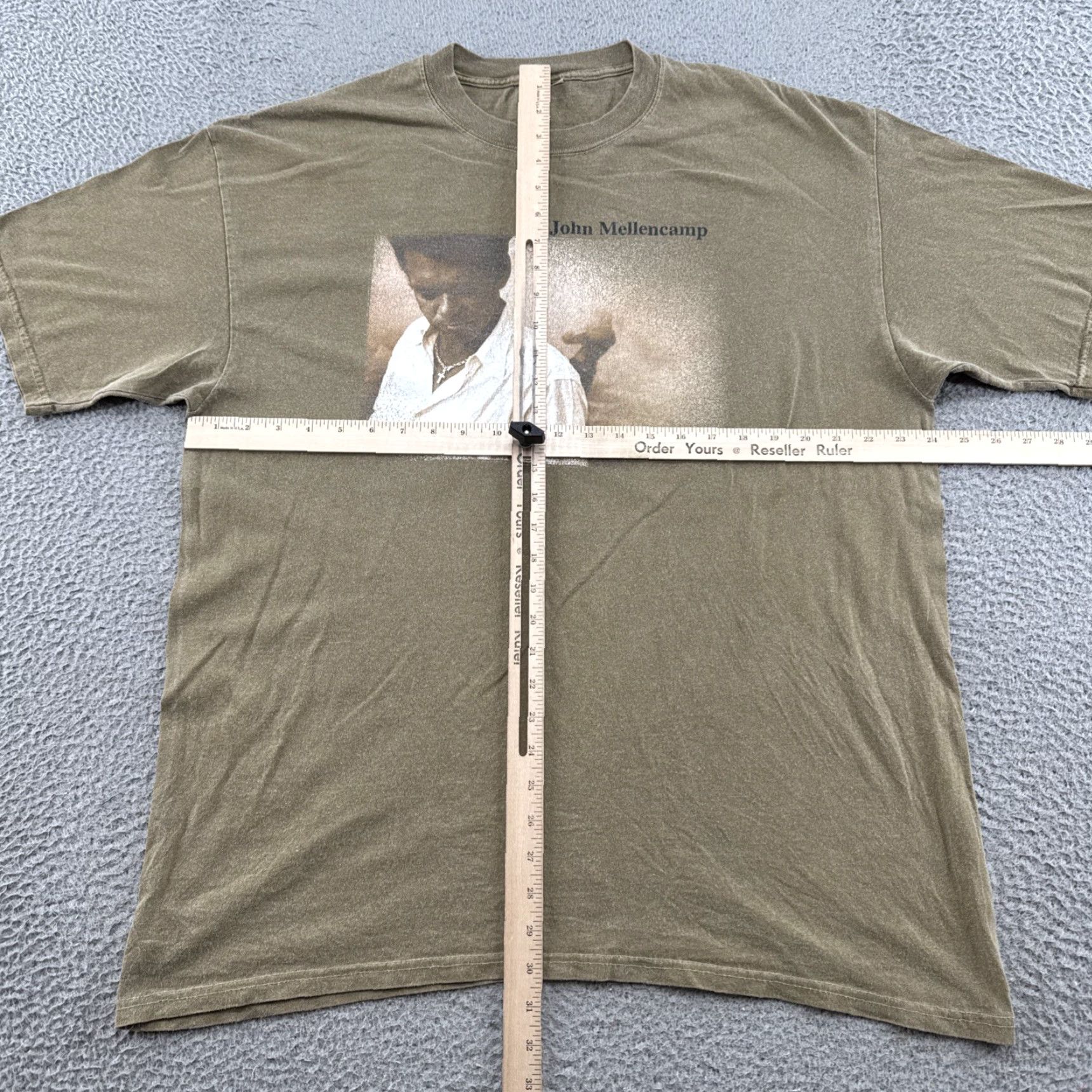 Vintage VTG 90s John Mellencamp Rural Electrification Tour T Shirt Mens Graphic Tee USA Made Brown Cotton Short Sleeve L Rockabilly USA Made Mens Size US L / EU 52-54 / 3 - 4 Thumbnail