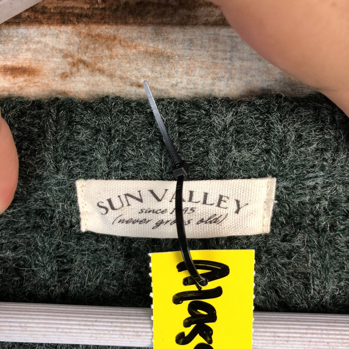 Homespun Knitwear × Japanese Brand Sun Valley Green mohair Patterned Cardigans Knitwear #A1955 Size M / US 6-8 / IT 42-44 - 9 Thumbnail
