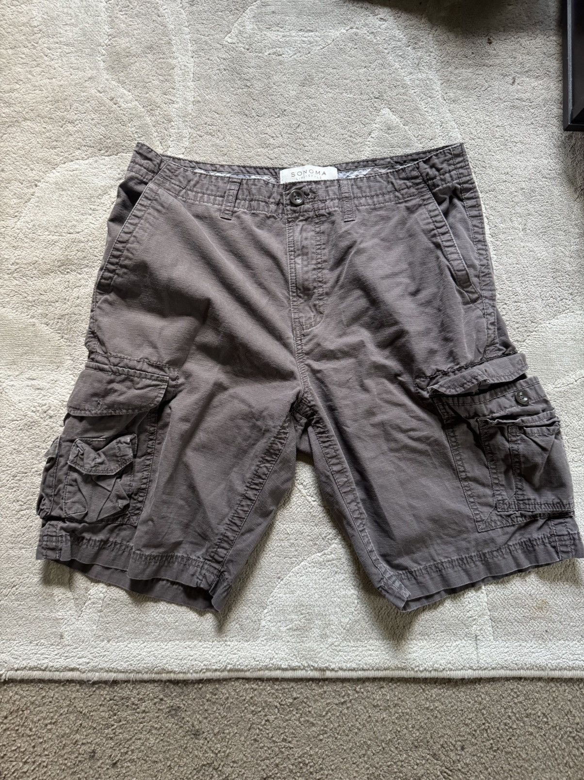 Sonoma Sonoma Vintage Brown Cargo Shorts Size US 34 / EU 50 - 1 Thumbnail
