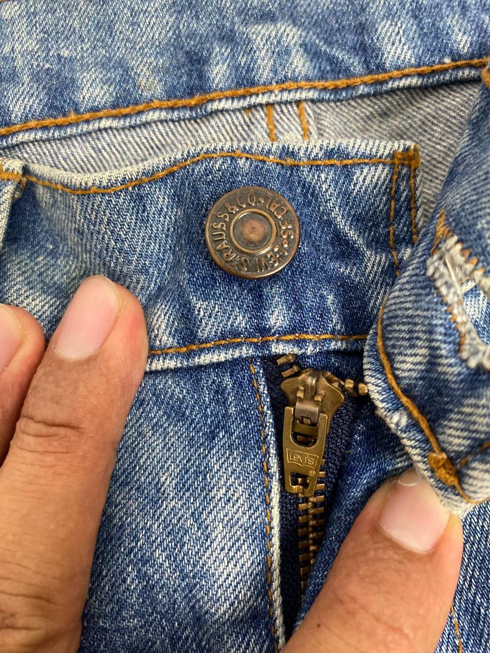 Levi's vintage levis 626 stone wash denim nice design Size US 33 - 10 Thumbnail