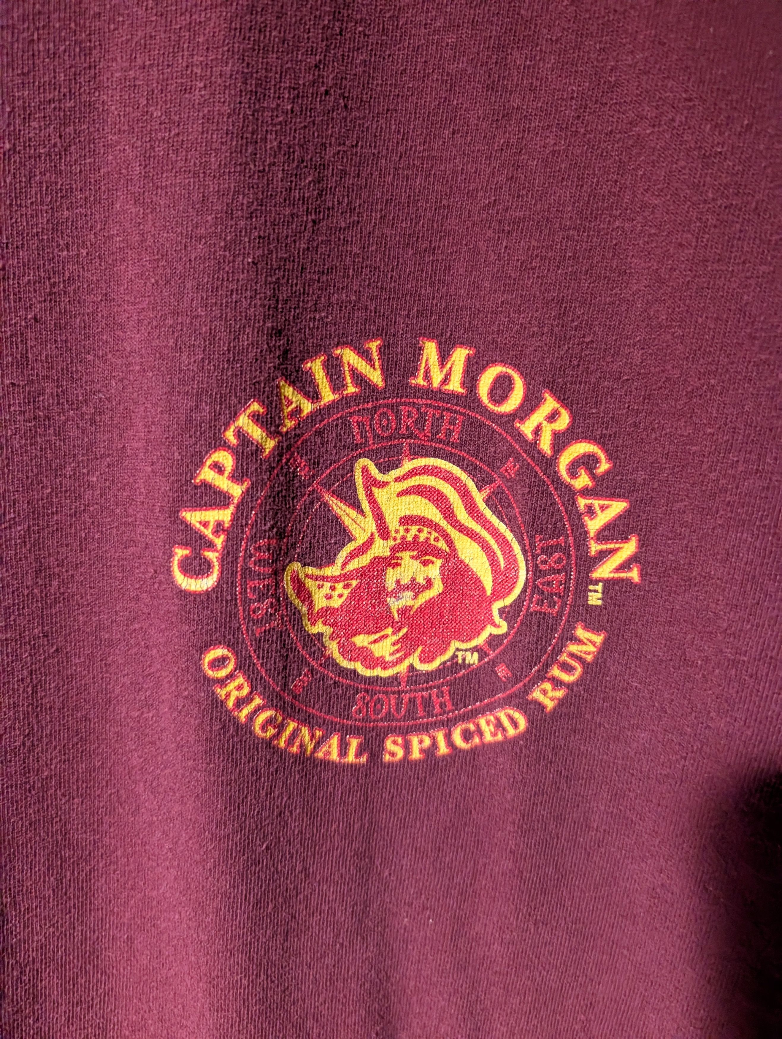 Gildan Vintage Y2K Captain Morgan Original Spiced Rum Shirt Size US XL / EU 56 / 4 - 7 Thumbnail