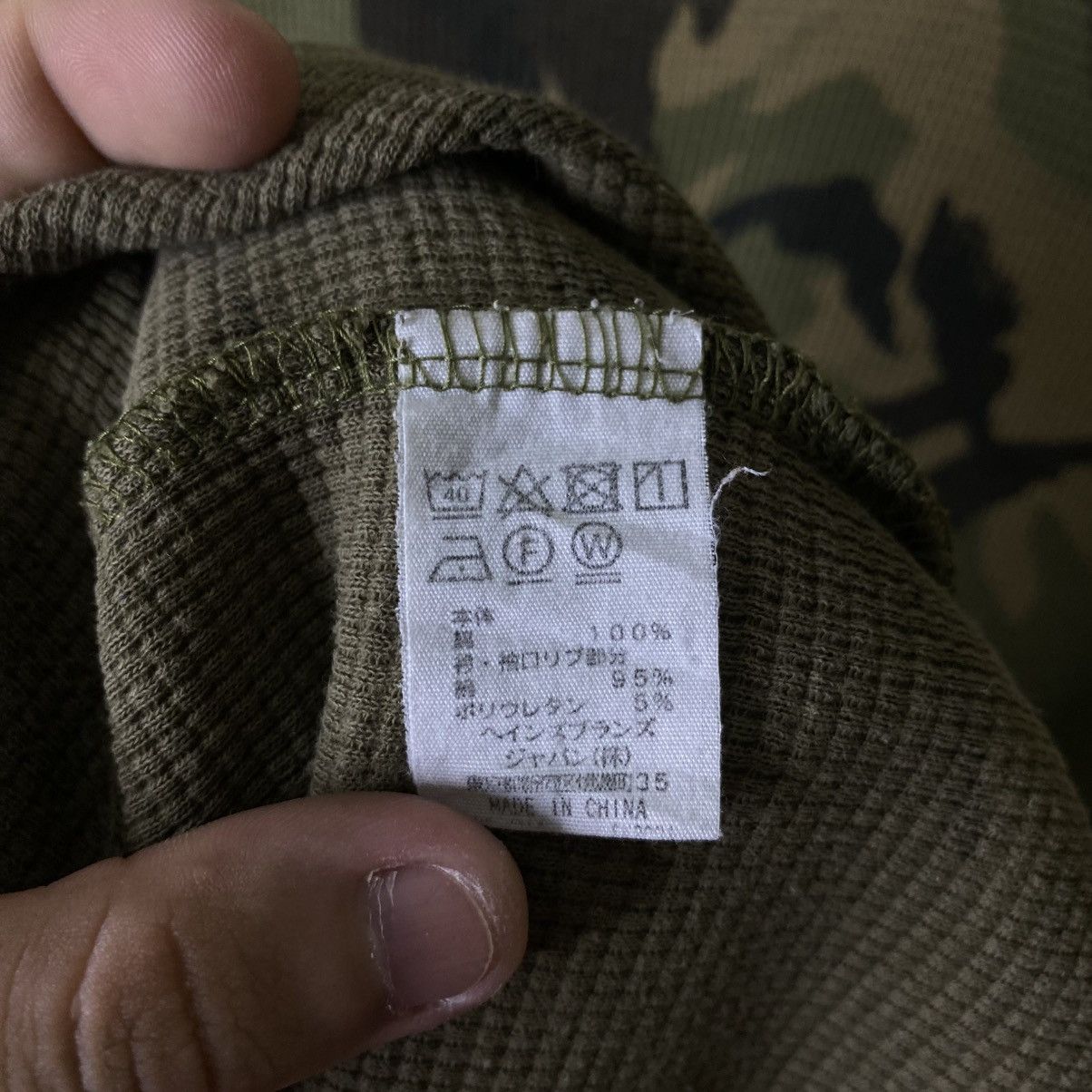 Polo Ralph Lauren Vintage Polo Ralph Lauren Military Camo Waffle T Shirt Size US M / EU 48-50 / 2 - 4 Thumbnail