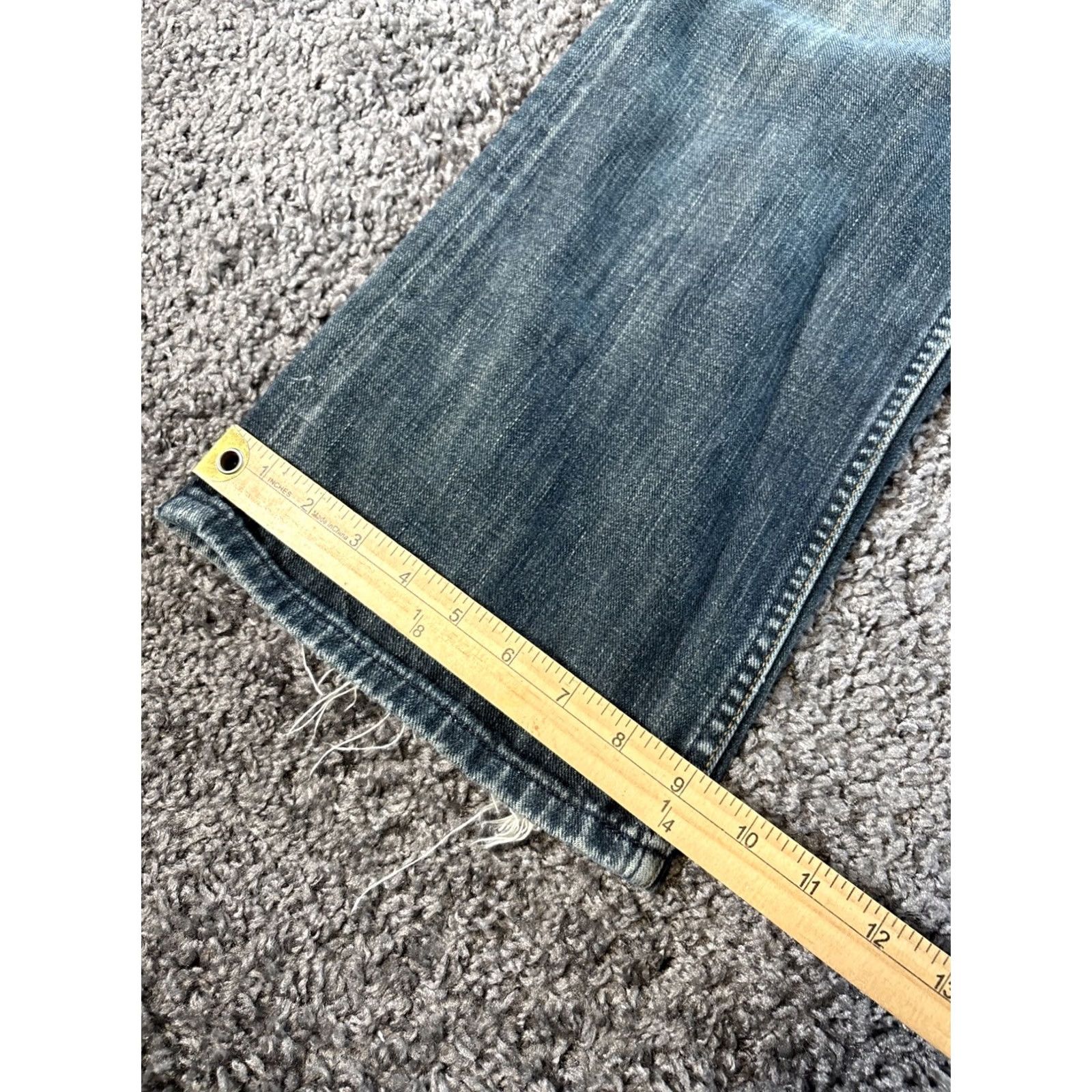 Gap GAP Jeans Men's Size 34x32 Blue Denim Button Fly Relaxed Fit 5-Pocket Distressed Cotton Size US 34 / EU 50 - 3 Thumbnail