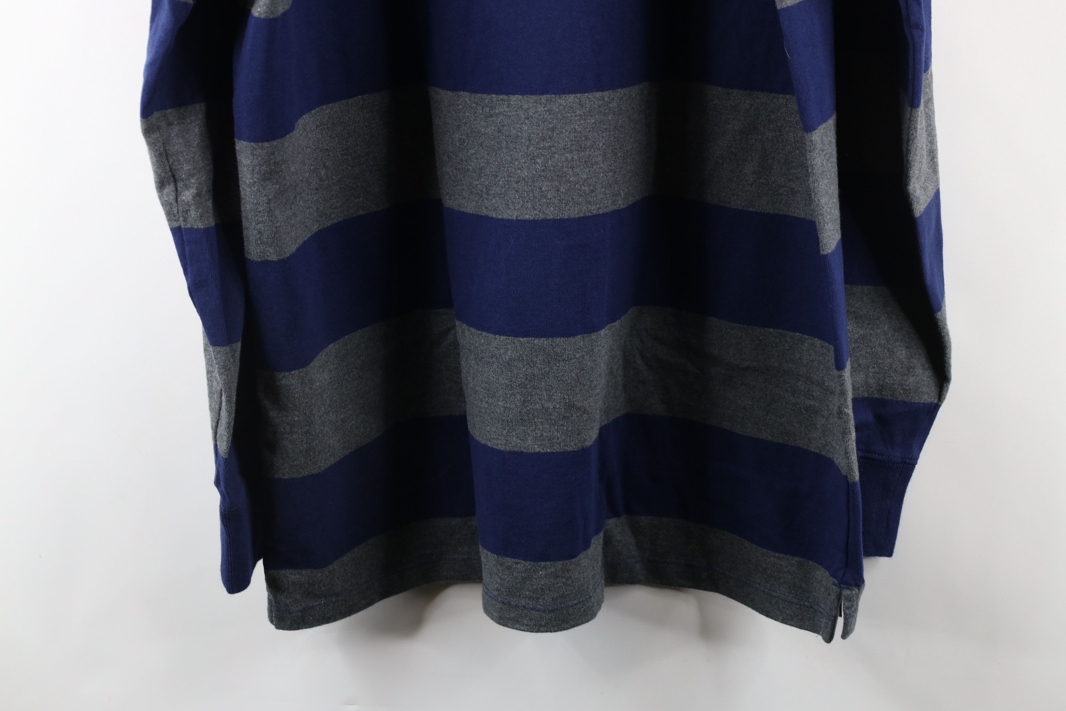 Lands' End × Vintage Vintage Lands End Striped Heavyweight Long Sleeve Rugby Polo Size US L / EU 52-54 / 3 - 8 Thumbnail