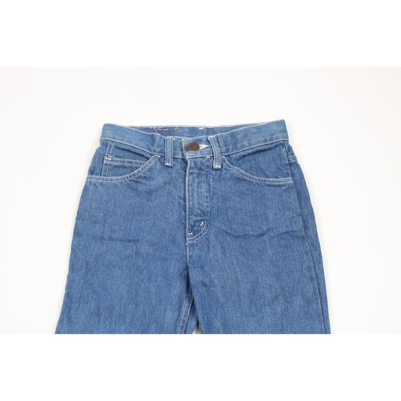 Vintage Vintage 70s Streetwear Distressed Flared Bell Bottoms Jeans Size 26" / US 2 / IT 38 - 2 Thumbnail