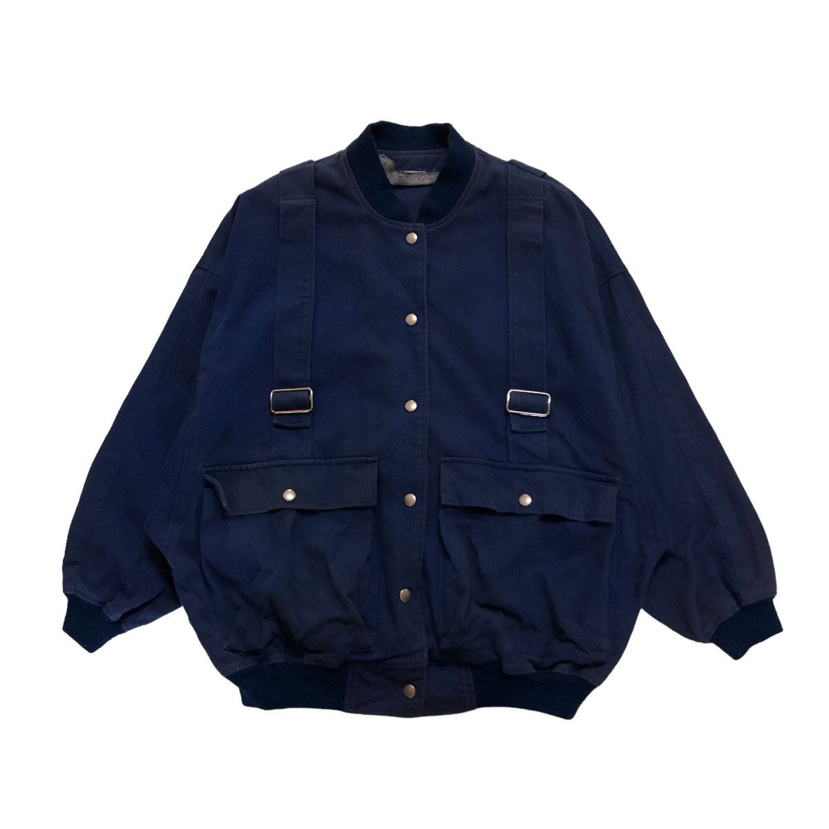 Japanese Brand 🔥VINTAGE PARACHUTE BONDAGE BIKER BOMBER JACKET SUNNY HOUSE Size US M / EU 48-50 / 2 - 1 Thumbnail