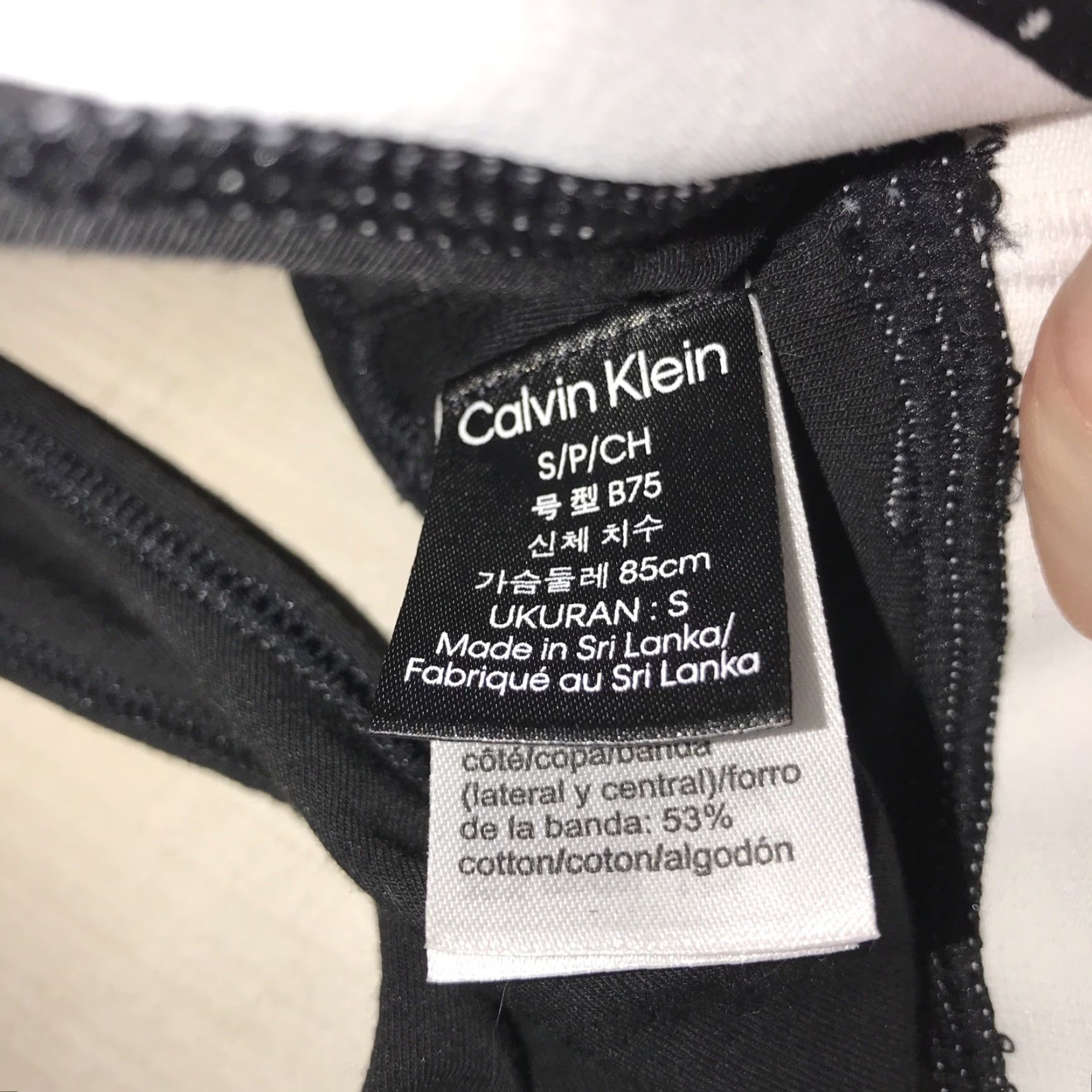 Calvin Klein calvin klein Sports Bra Band Logo Padded EUC Women S Multicolor Activewear Shirt/Top Size ONE SIZE - 4 Thumbnail