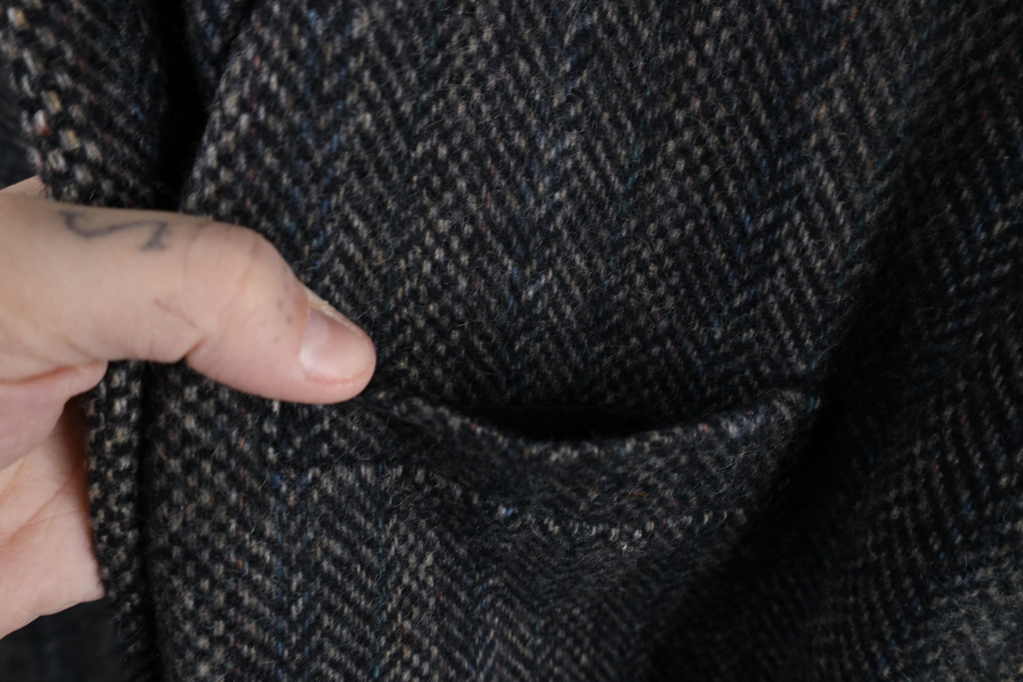 Vintage Vintage 90s Streetwear Wool Tweed Blazer Suit Jacket USA Size US XL / EU 56 / 4 - 7 Thumbnail