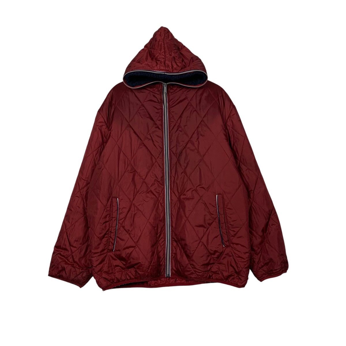Converse CONVERSE Quilted Lightweight Puffer Hoodie Jacket #2350-C105 Size US XL / EU 56 / 4 - 1 Thumbnail