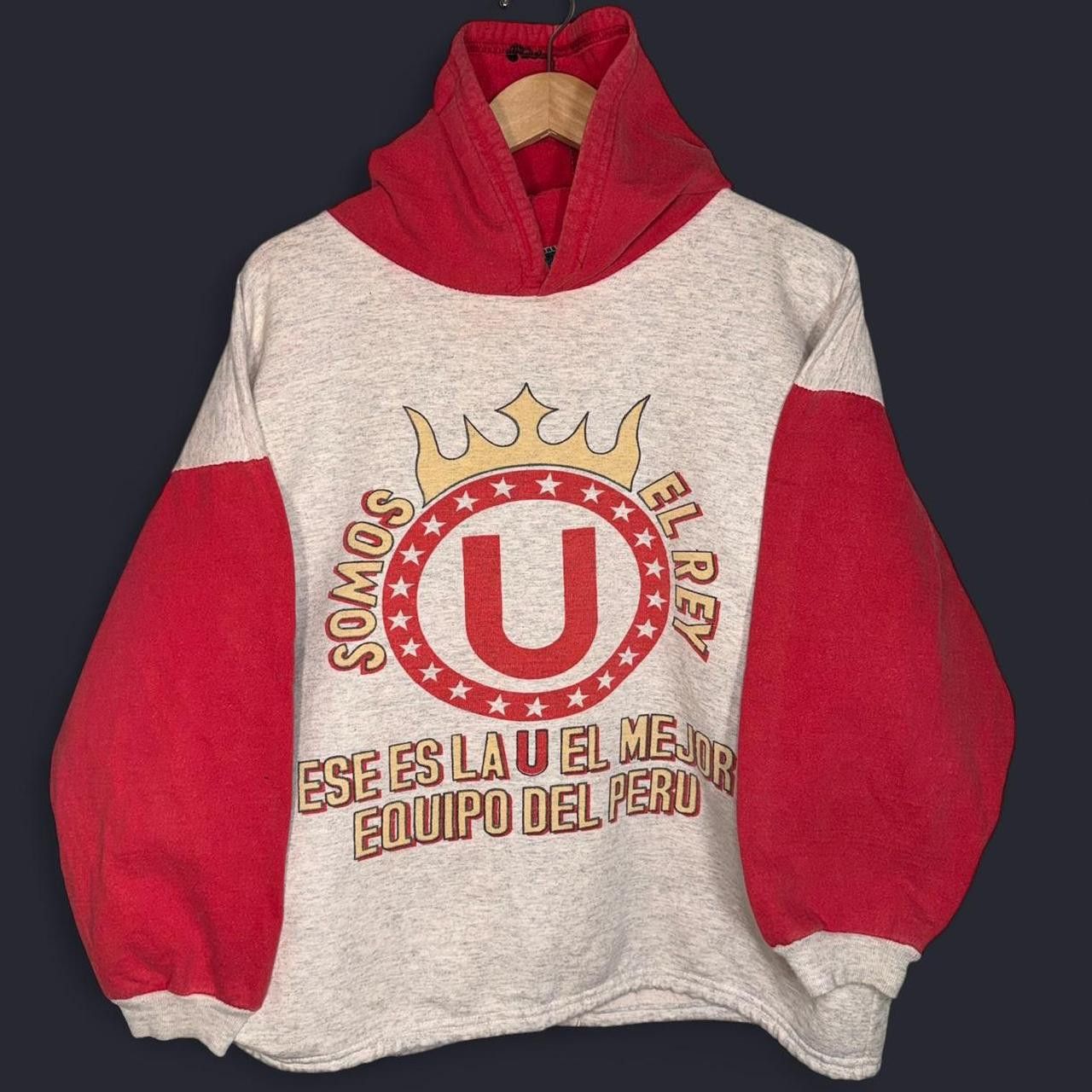 Vintage Rare Vintage 1990s Universitario de Deportes Soccer Hoodie Size US L / EU 52-54 / 3 - 3 Thumbnail