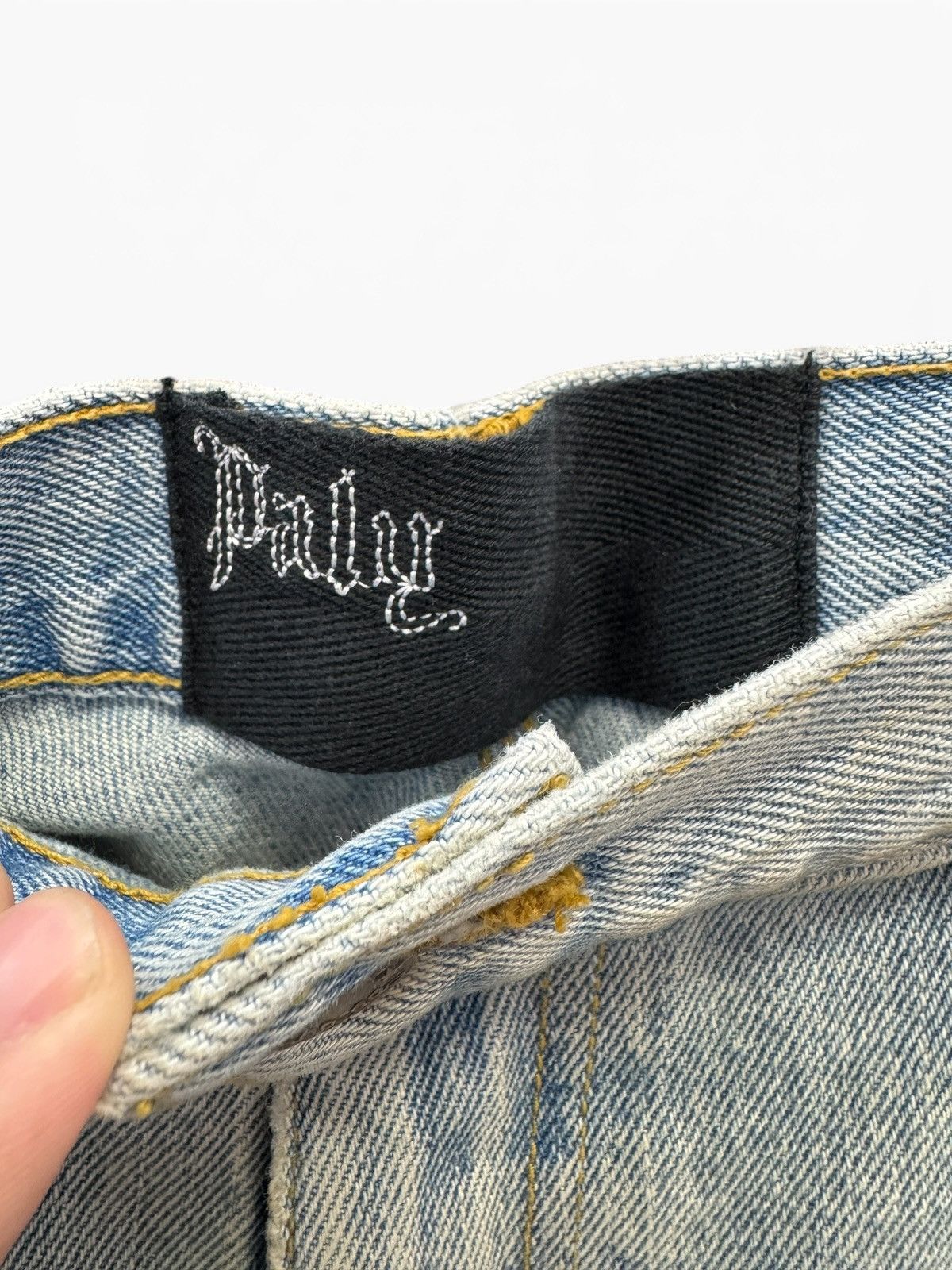 Paly Hollywood Paly Denim Busted Double Knee Pants Size US 32 / EU 48 - 9 Thumbnail