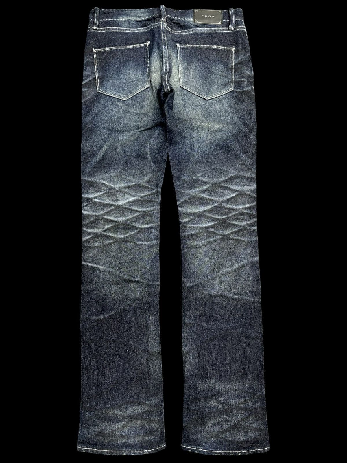 Seditionaries 💥Crazy Fades💥Archival Artisanal FUGA Skinny Fit Denim F570 Size US 31 - 2 Thumbnail