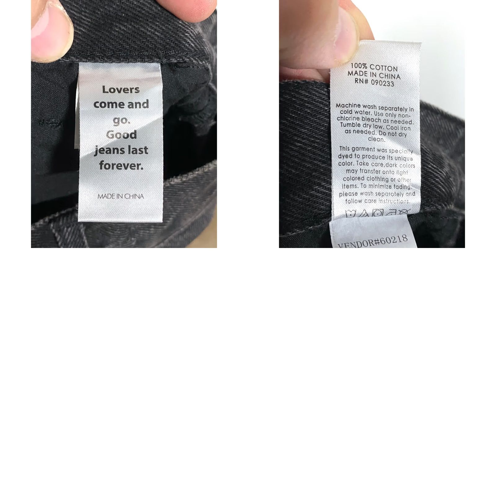 Pacsun VINTAGE PacSun Ultra High Rise Slim Black Jeans Womens 25 Distressed Ripped Button Fly Size 42" / US 20 - 9 Thumbnail