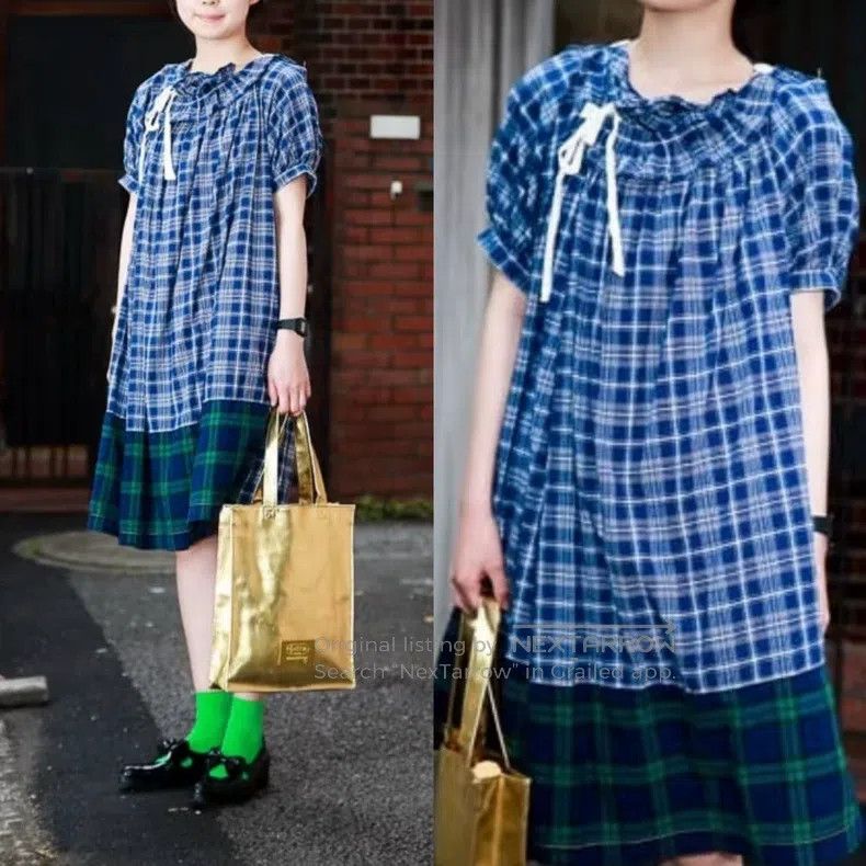 Comme des Garcons Comme des Garcons Red plaid bow tie dress Size S / US 4 / IT 40 - 7 Thumbnail