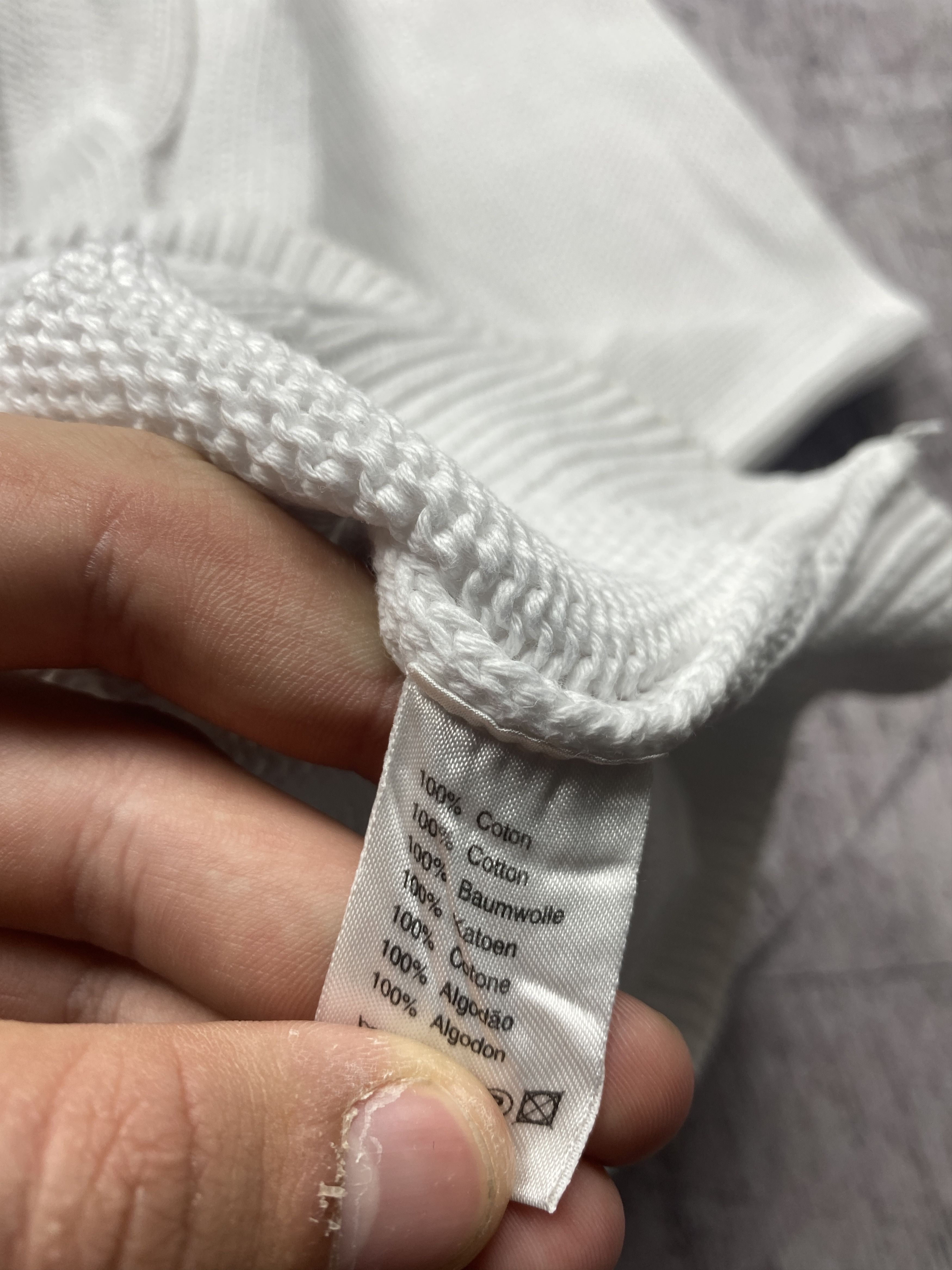 Lacoste × Vintage Lacoste Vintage Mens Cotton Knit V-neck Sweater Size US L / EU 52-54 / 3 - 5 Thumbnail