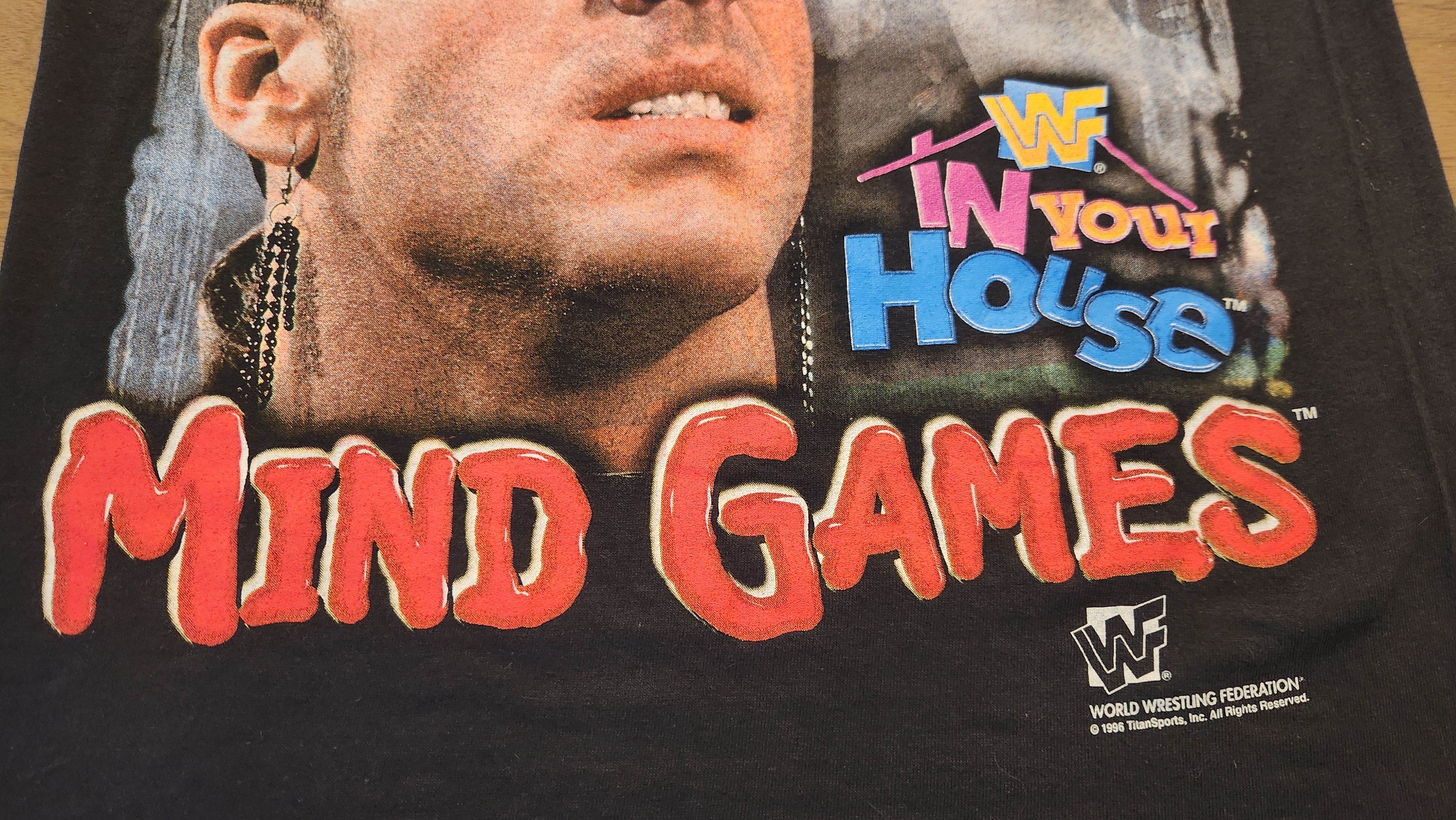 Delta Vintage WWF 1996 Mind Games In Your House T Shirt Size US S / EU 44-46 / 1 - 3 Thumbnail