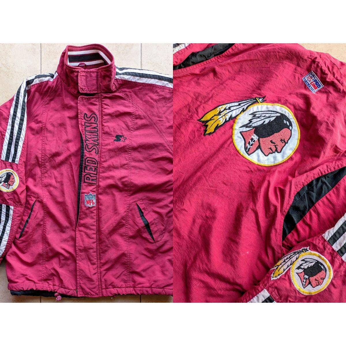 Starter Washington Redskins 90s STARTER puffer coat M red NFL vtg Size US M / EU 48-50 / 2 - 1 Thumbnail