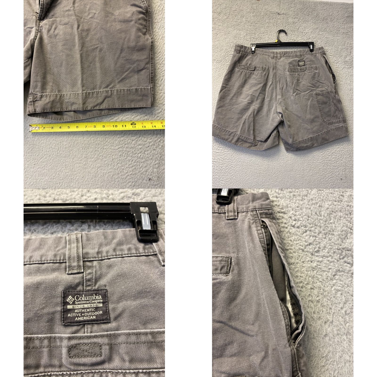 Vintage Columbia Shorts Mens 40 Gray Cotton Blend Back Pockets Outdoor Chino Casual Mens Size US 40 / EU 56 - 8 Thumbnail