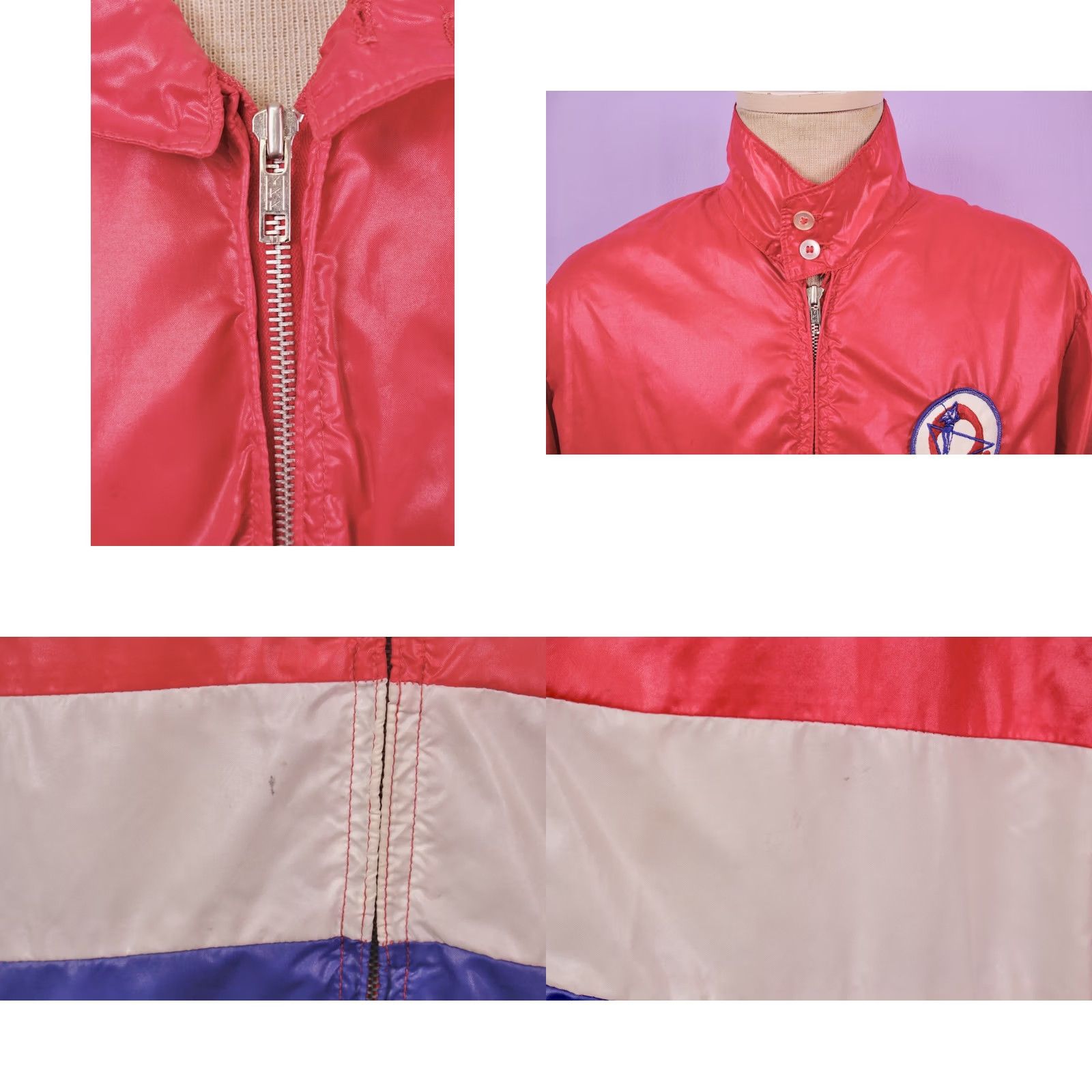 Vintage VINTAGE Swingster 60s 70s Nylon O'Brien Waterskiing Jacket Red L Size US L / EU 52-54 / 3 - 8 Thumbnail