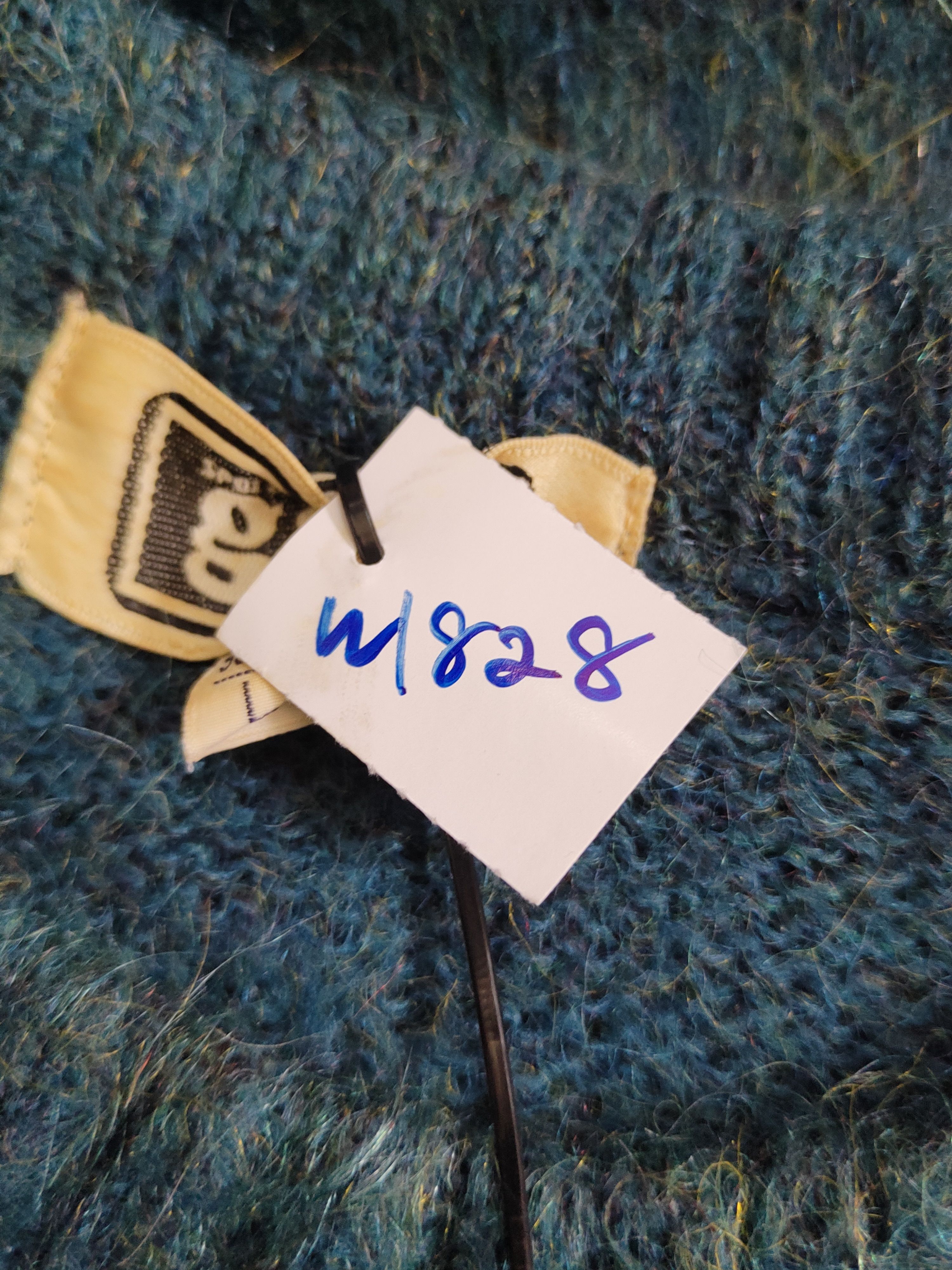 Vintage Gim Green Wool mohair vintage fur Knitwear Sweatshirt #W1828 Size US L / EU 52-54 / 3 - 13 Thumbnail