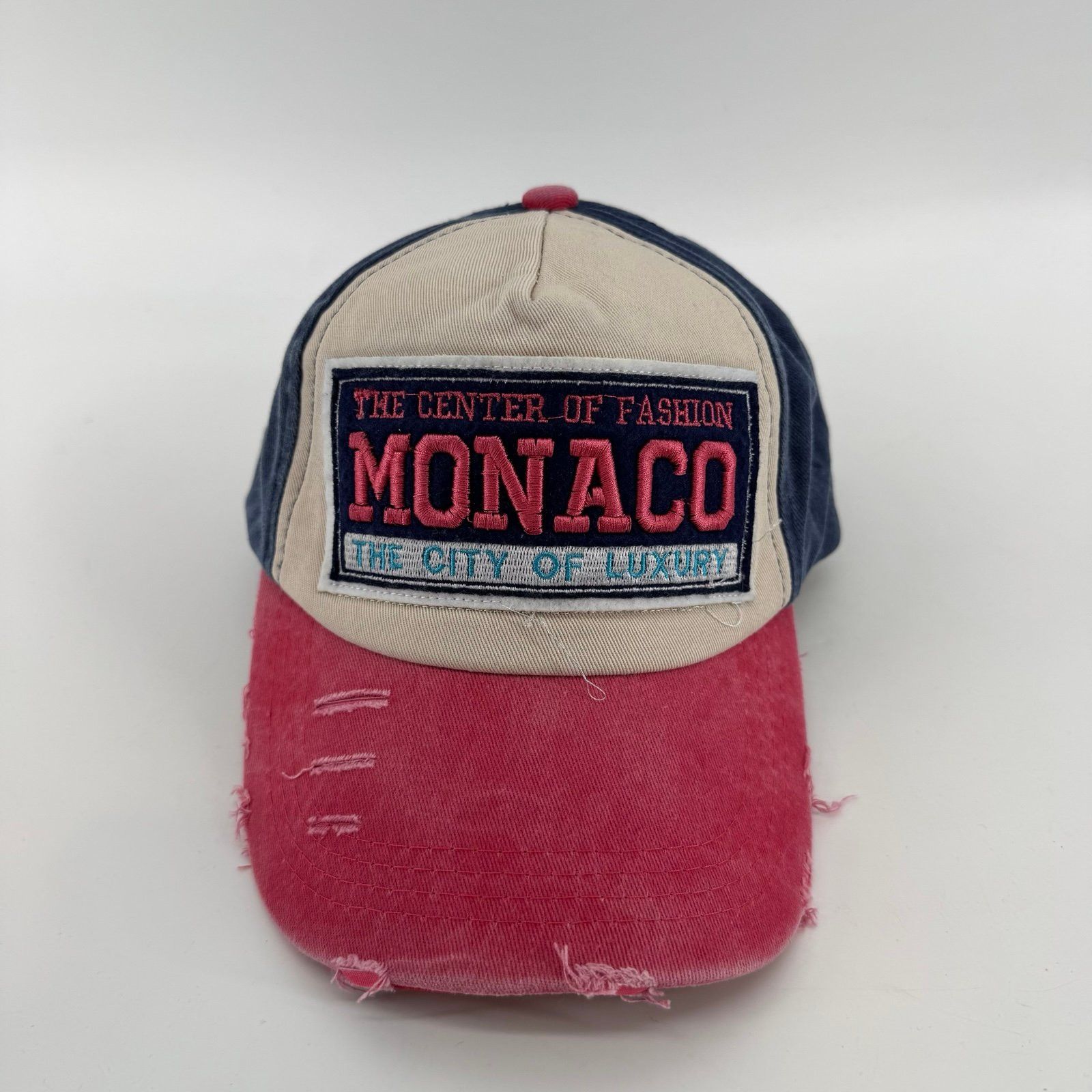 Other Monaco Hat 100% Cotton Strap Blue/Red Size ONE SIZE - 1 Thumbnail