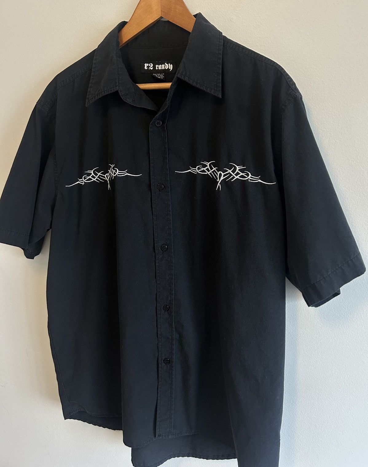 Other Vintage 90s Y2K Embroidered Tribal R2 Randy River Button Up Size US L / EU 52-54 / 3 - 4 Thumbnail