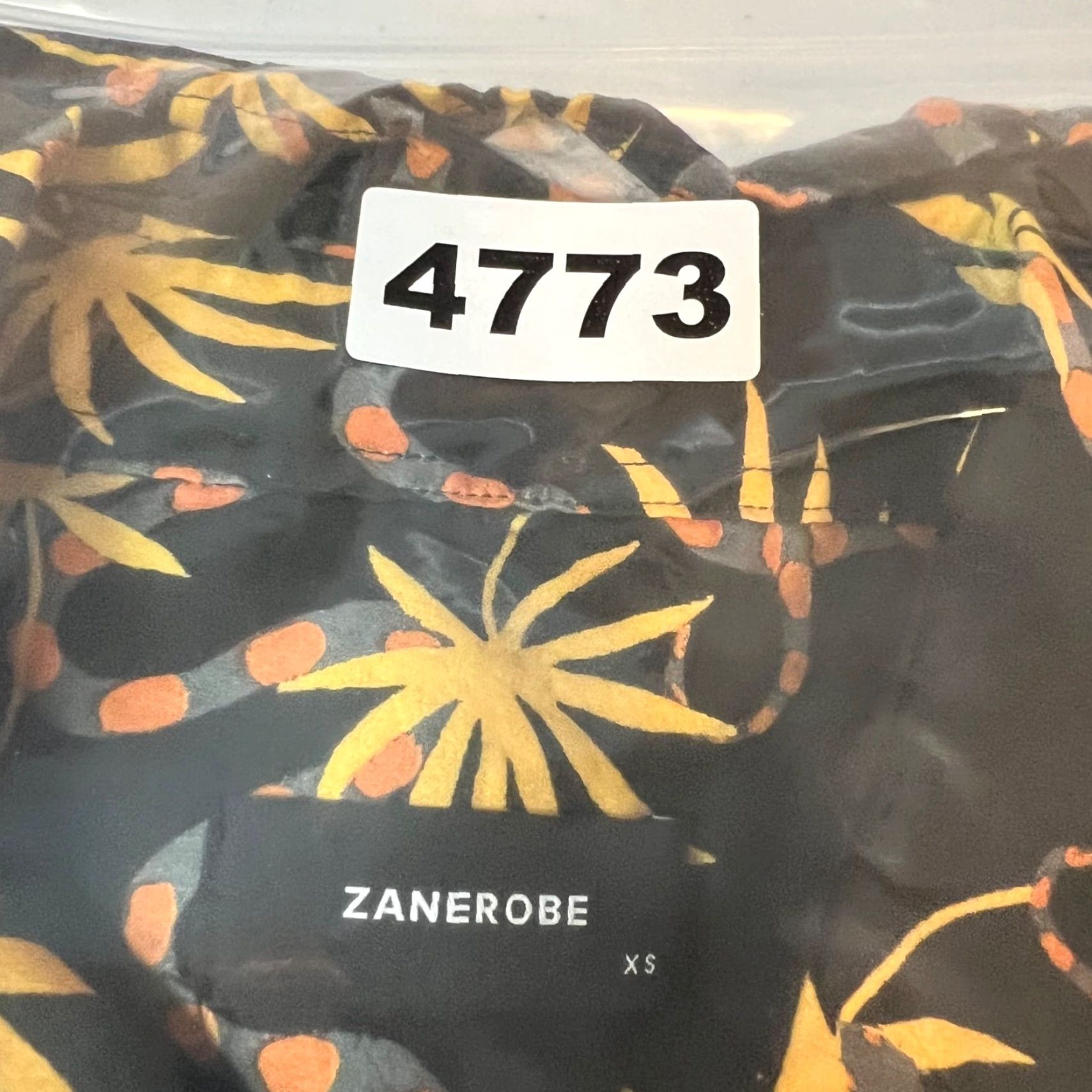 Zanerobe ZANEROBE Shirt Mens XS Black Short Sleeve Button-Up with Snake & Palm Print Size US XS / EU 42 / 0 - 8 Thumbnail