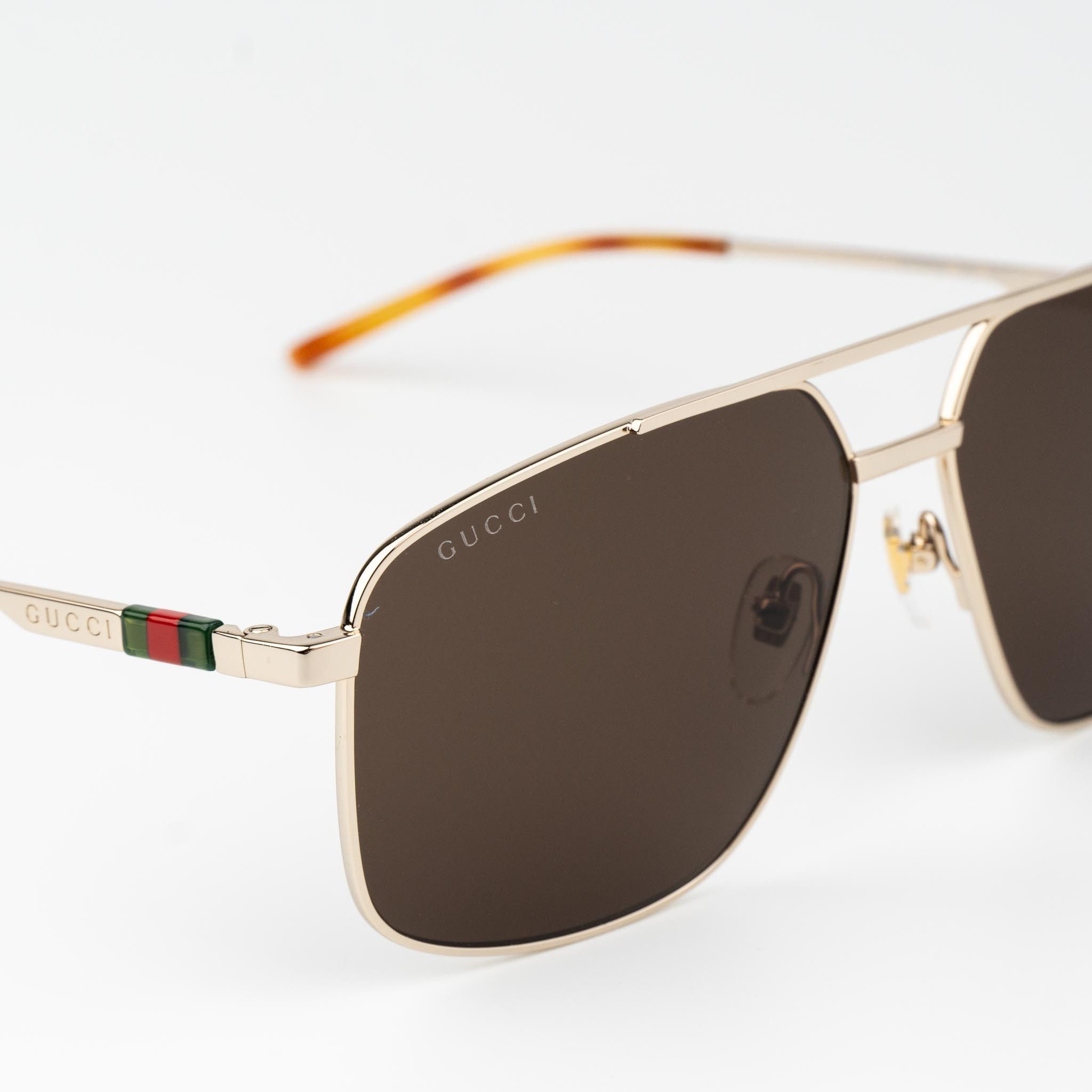Gucci Gucci Men NAVIGATOR Sunglasses Aviator GG1676S 002 BRAND NEW Size ONE SIZE - 6 Thumbnail