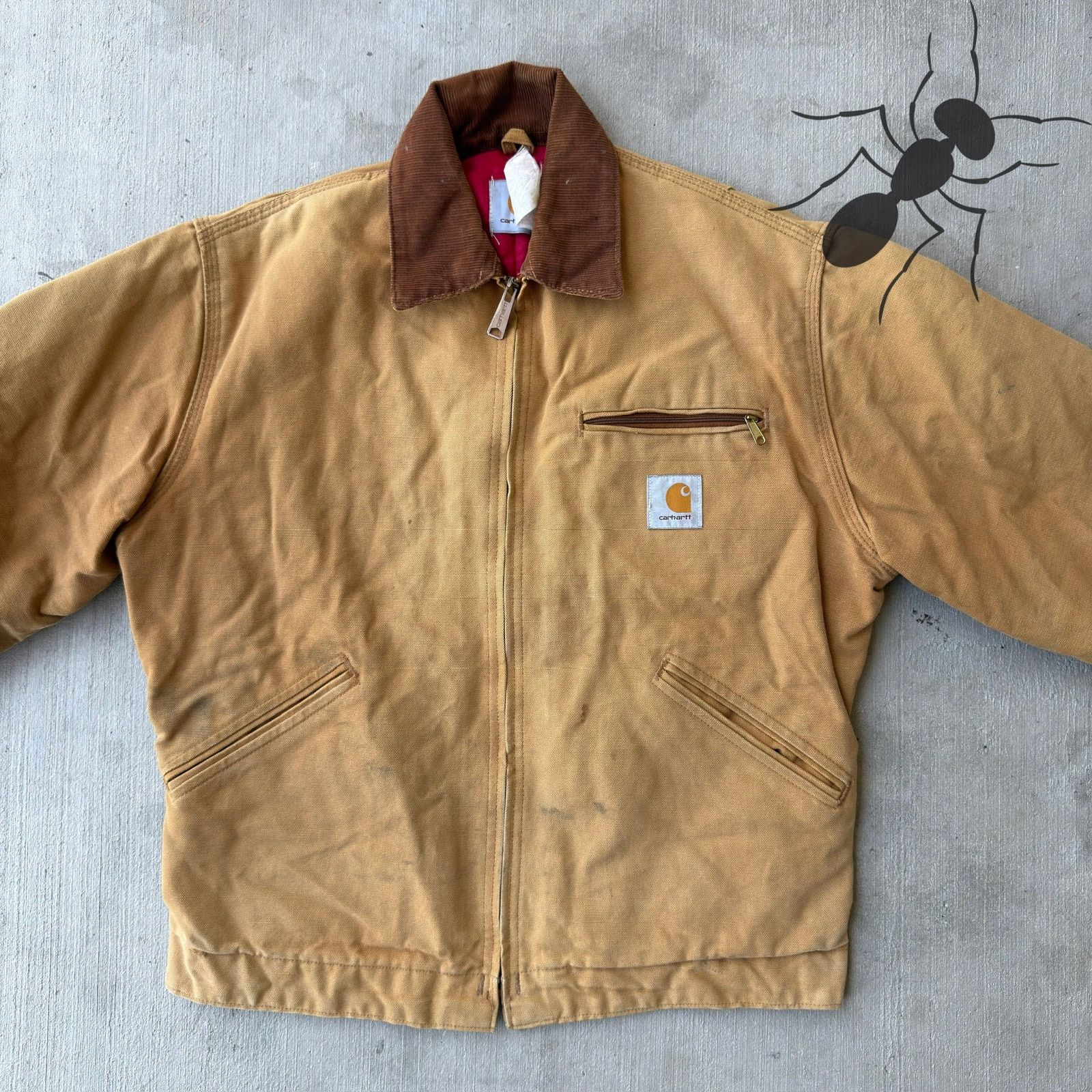 Carhartt × Vintage Carhartt faded brown detroit work wear jacket Size US S / EU 44-46 / 1 - 2 Thumbnail