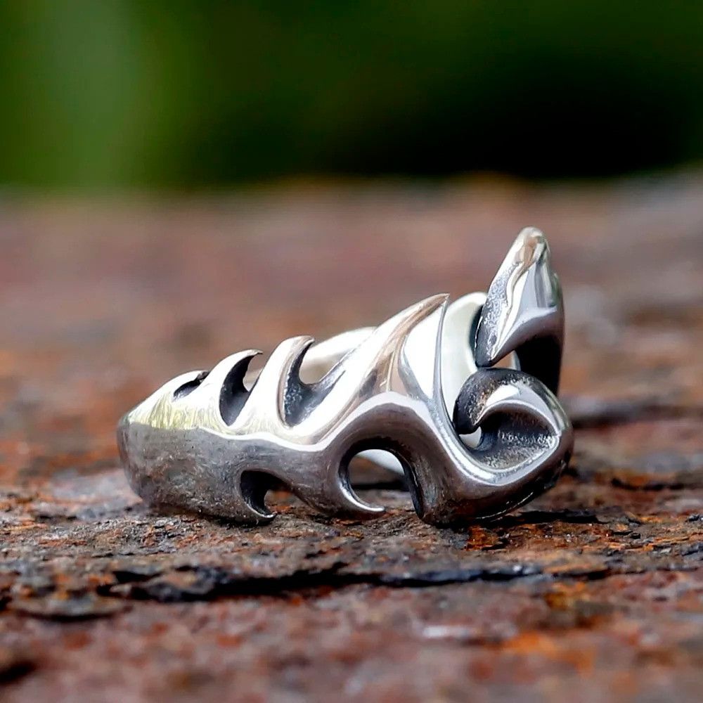 Jewelry Flame Ring Streetwear Jewelry Fashion Gift Size ONE SIZE - 3 Thumbnail