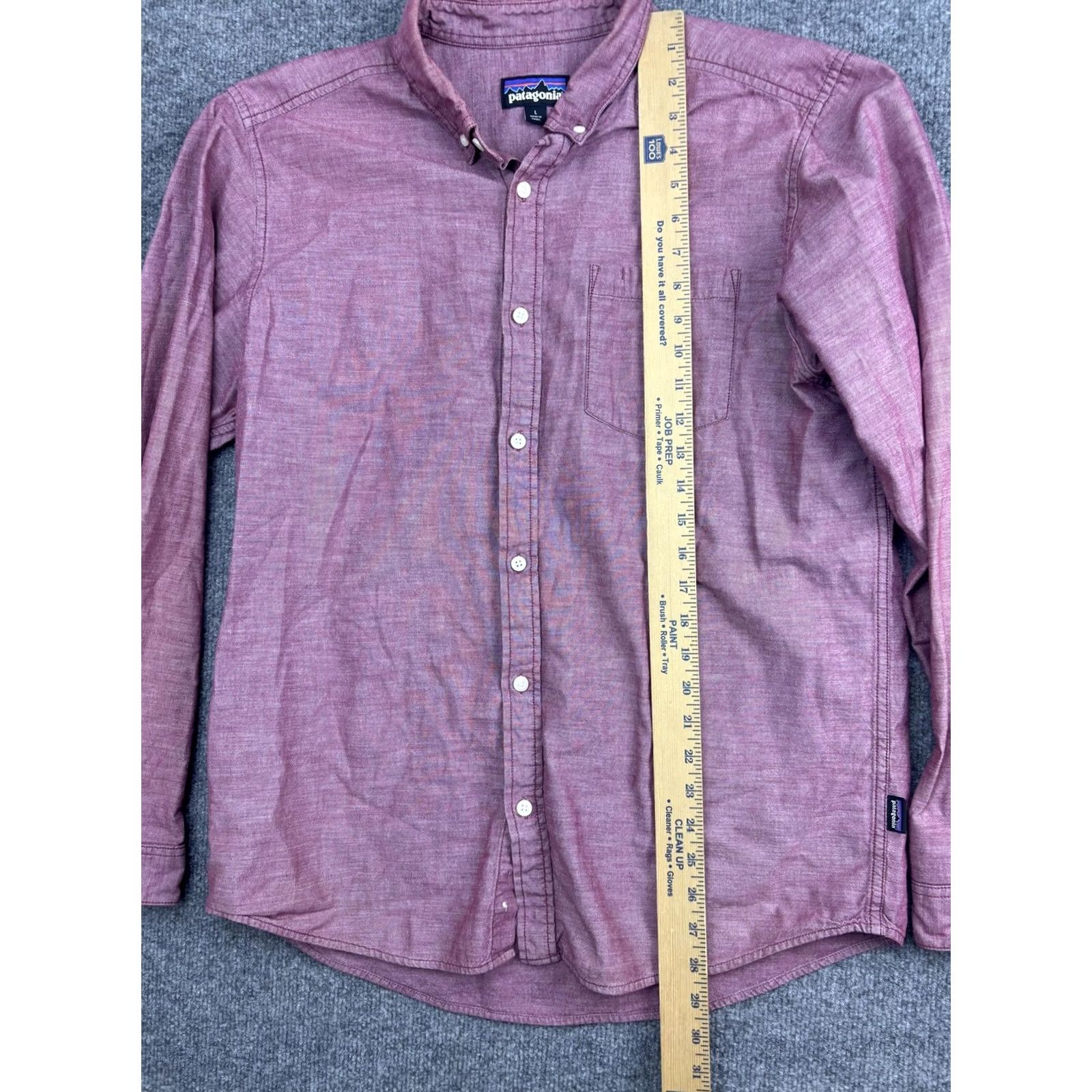 Patagonia Patagonia Shirt Mens Large Pink Chambray Long Sleeve Button-Front Casual Outdoor Size US L / EU 52-54 / 3 - 3 Thumbnail