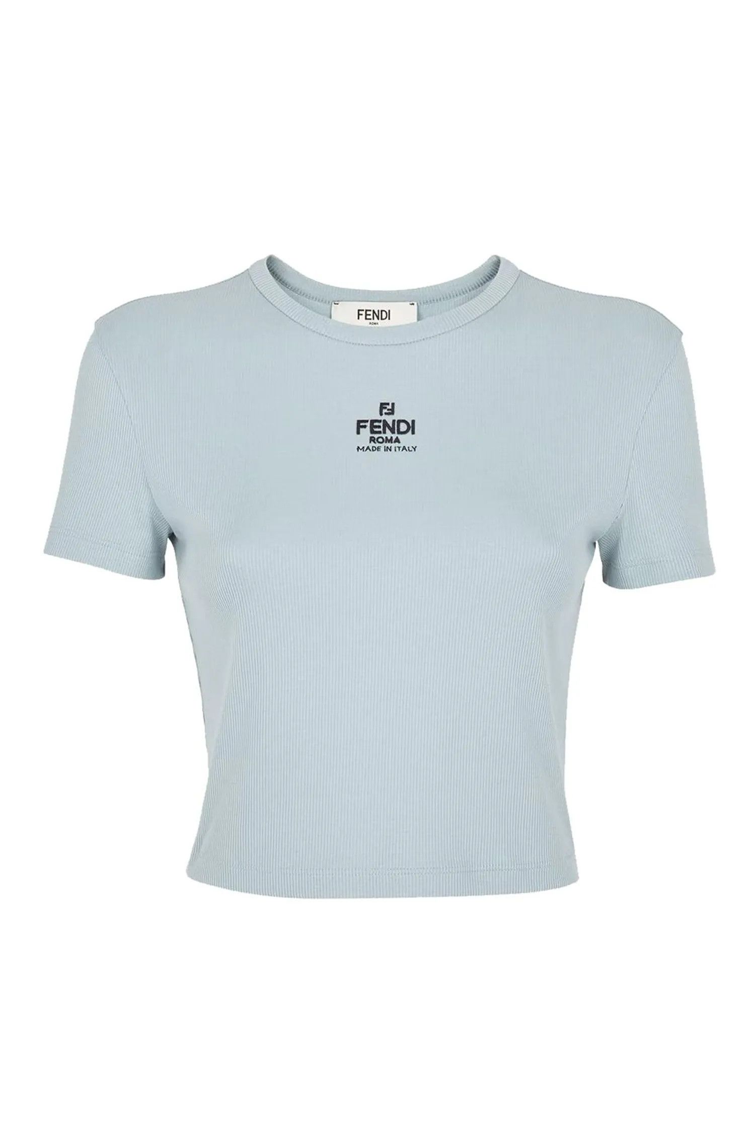 Fendi o1s1wg111225 Top in Light Blue Size L / US 10 / IT 46 - 1 Thumbnail