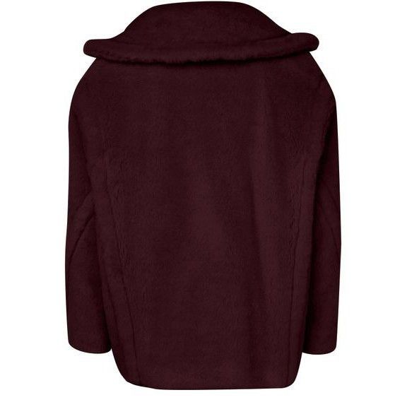 Max Mara MAX MARA Olga Aviator Fuzzy Cherry Red Wool Jacket New & Aut Size M / US 6-8 / IT 42-44 - 2 Thumbnail