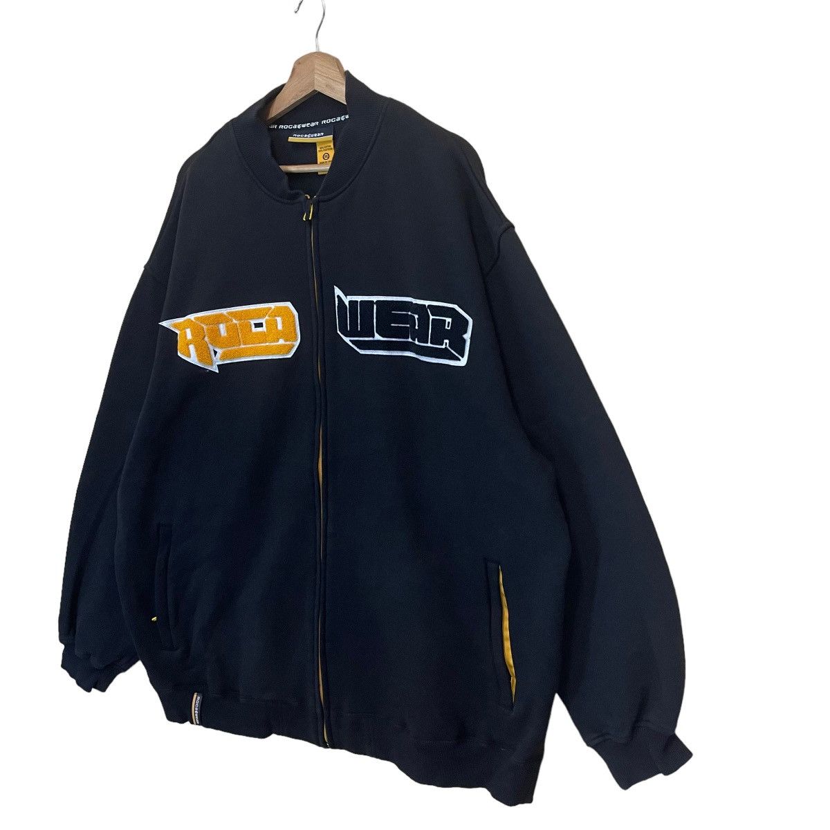Japanese Brand RIOT💥ROCA WEAR BIG LOGO VARSITY JACKET Size US XXL / EU 58 / 5 - 3 Thumbnail