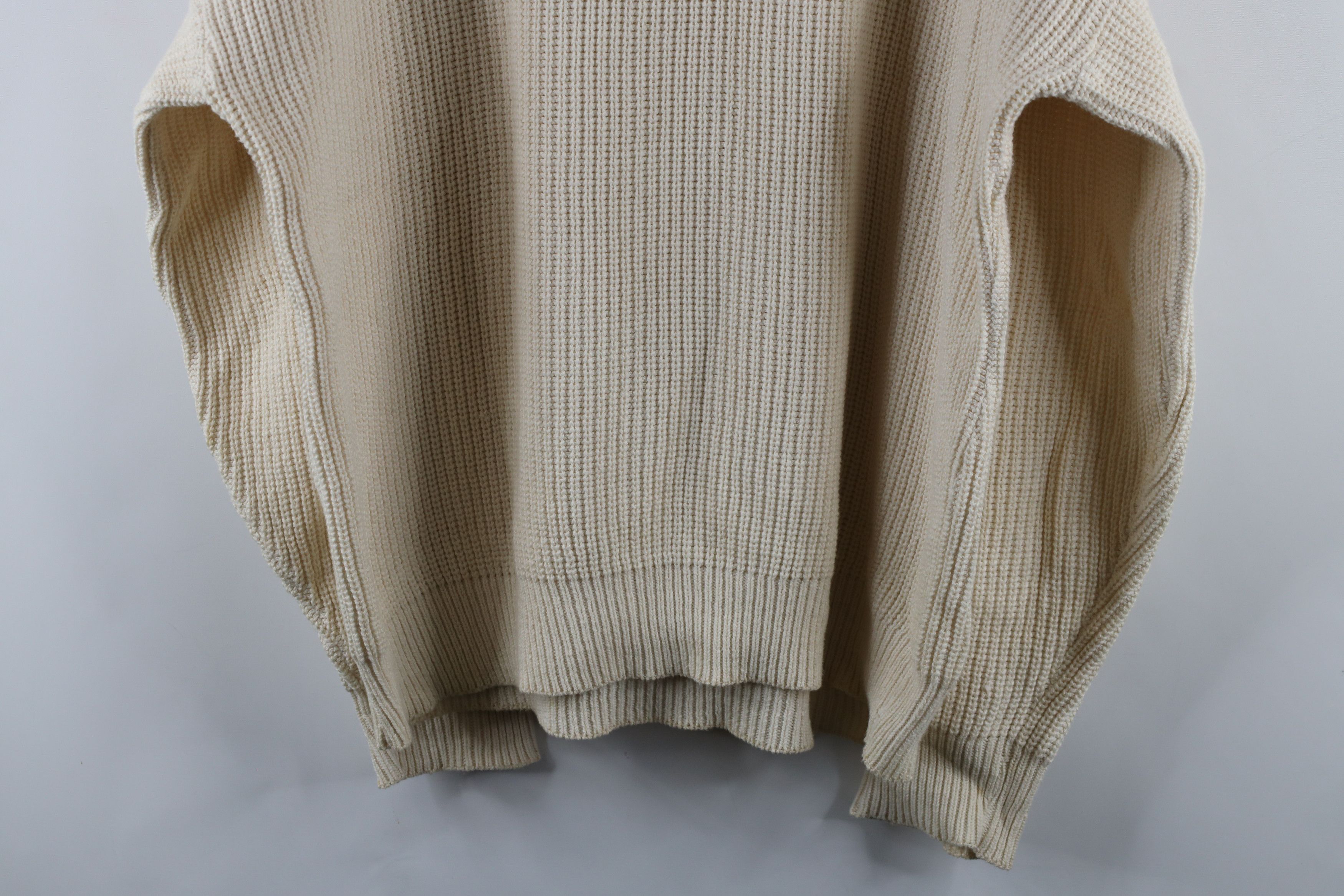 Vintage Vintage 90s Streetwear Monogram Cotton Ribbed Knit Sweater Size US XL / EU 56 / 4 - 10 Thumbnail
