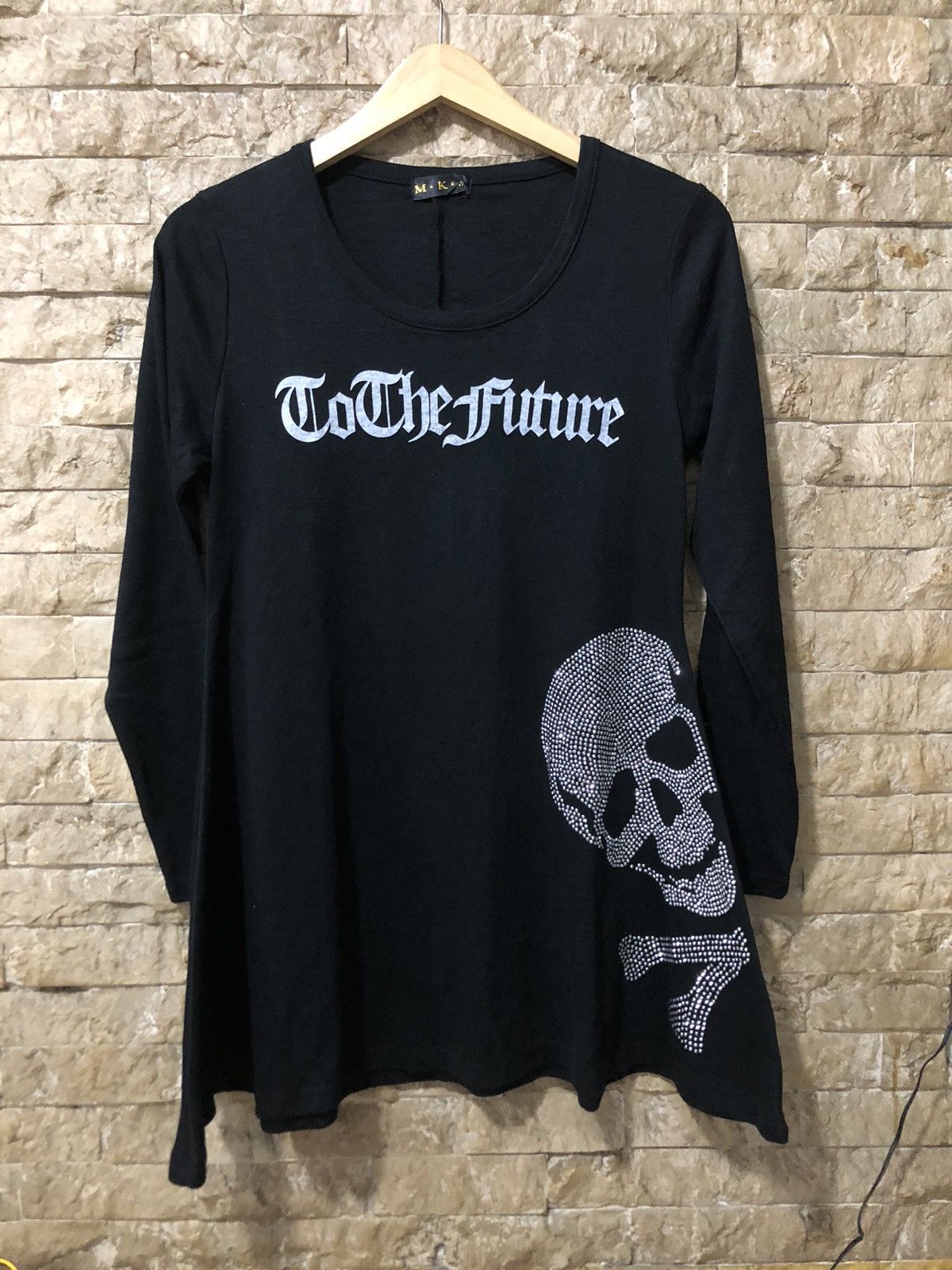 14th Addiction × Japanese Brand × Seditionaries Y2K M.K.R Skull poem gothic longsleeve Size M / US 6-8 / IT 42-44 - 1 Thumbnail
