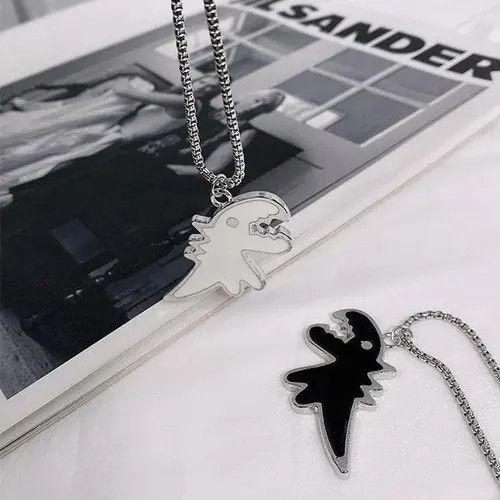 Other 2Pcs Cute Dinosaur Couple Necklace Size ONE SIZE - 3 Thumbnail